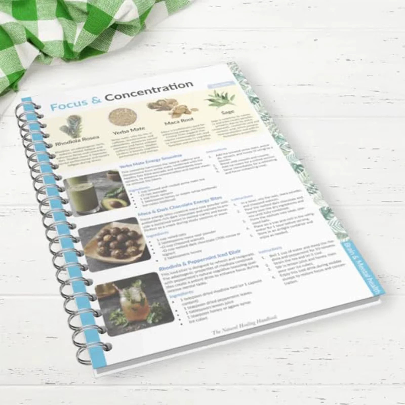 The Natural Healing Handbook – Spiral Bound | Herbal Remedies & Wellness Recipes