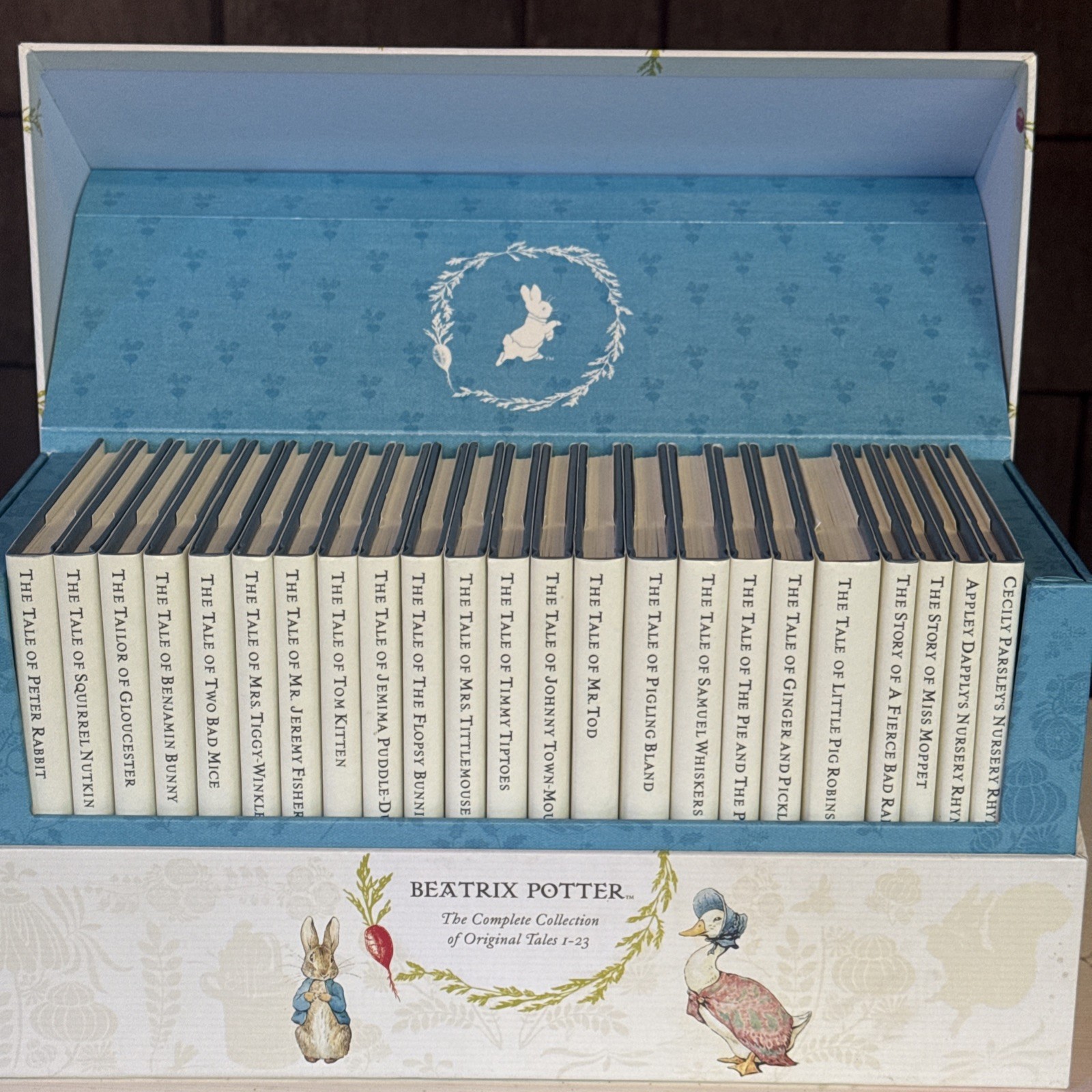 Beatrix Potter World Of Peter Rabbit Tales Complete Collection 1-23 Book Set Box