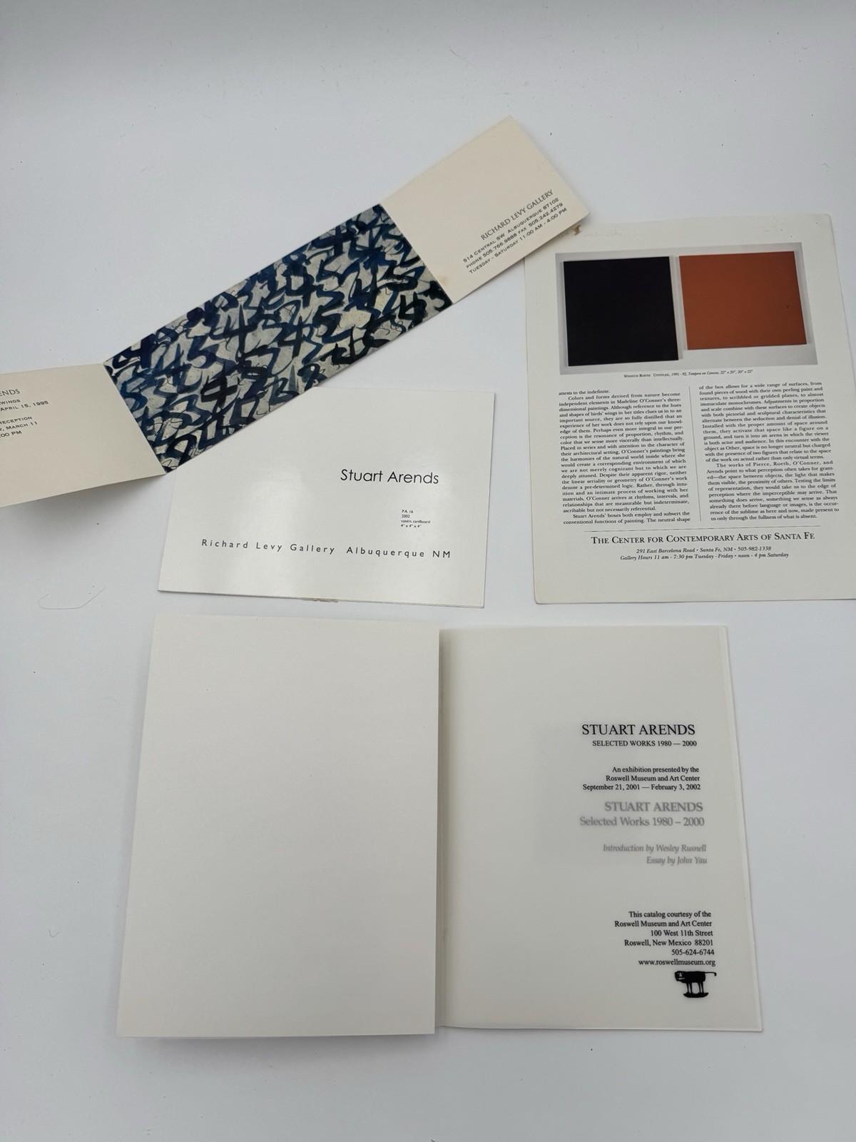 Stuart Arends: Work 1985-1996 by Susan Harris, 1st Ed Hardcover Book & Ephemera