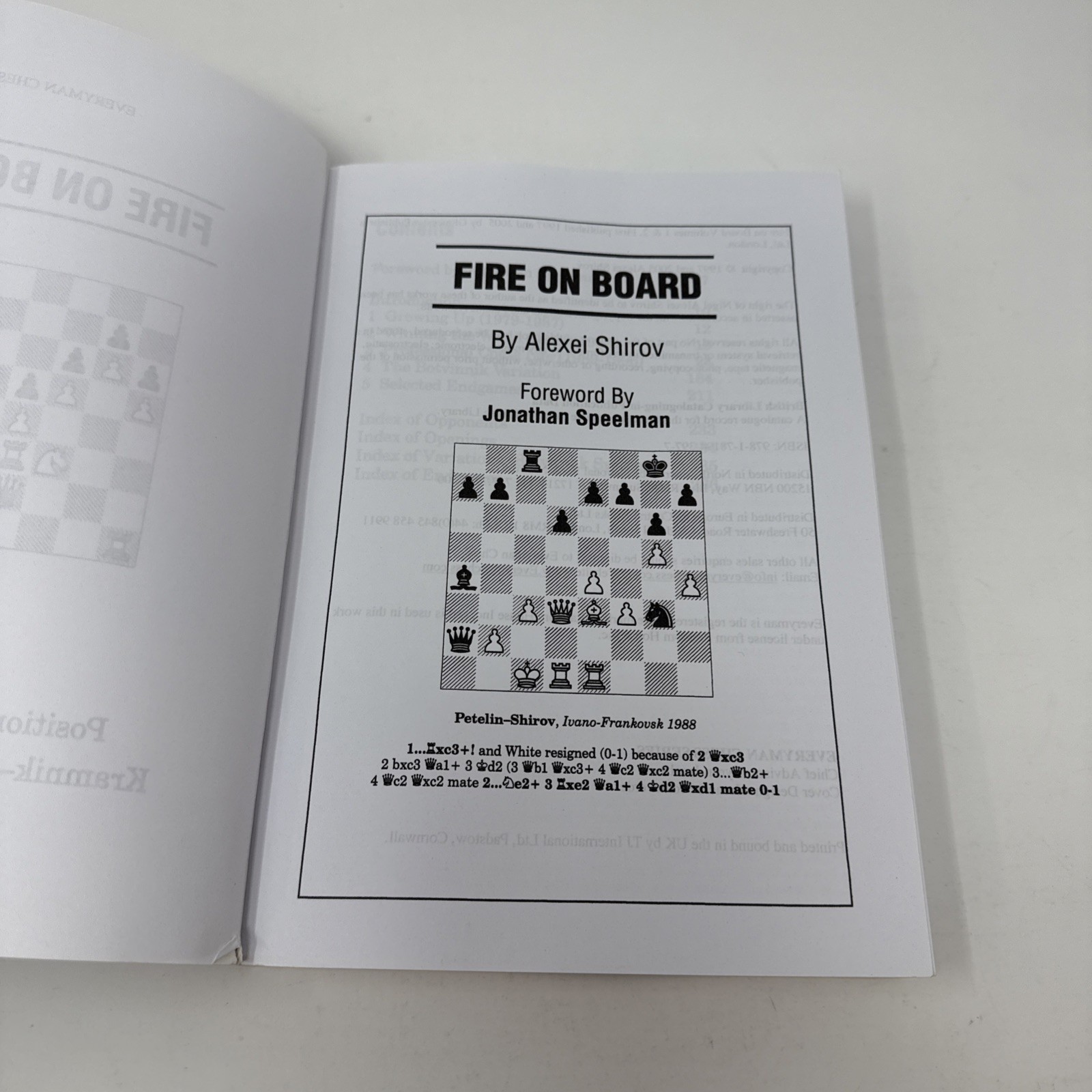 Fire on Board – Alexei Shirov 2017 Vol 1 & 2 Best Games 1983-2004 Everyman Chess