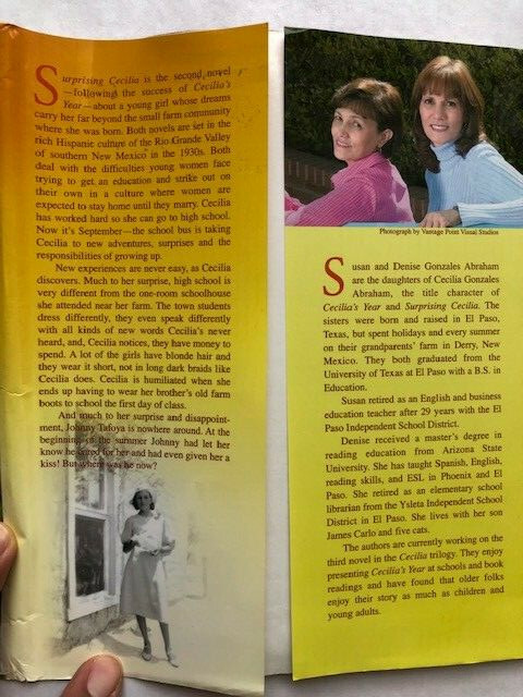 Surprising Cecilia by Denise Gonzales Abraham – Hardcover, all 221 pages clean