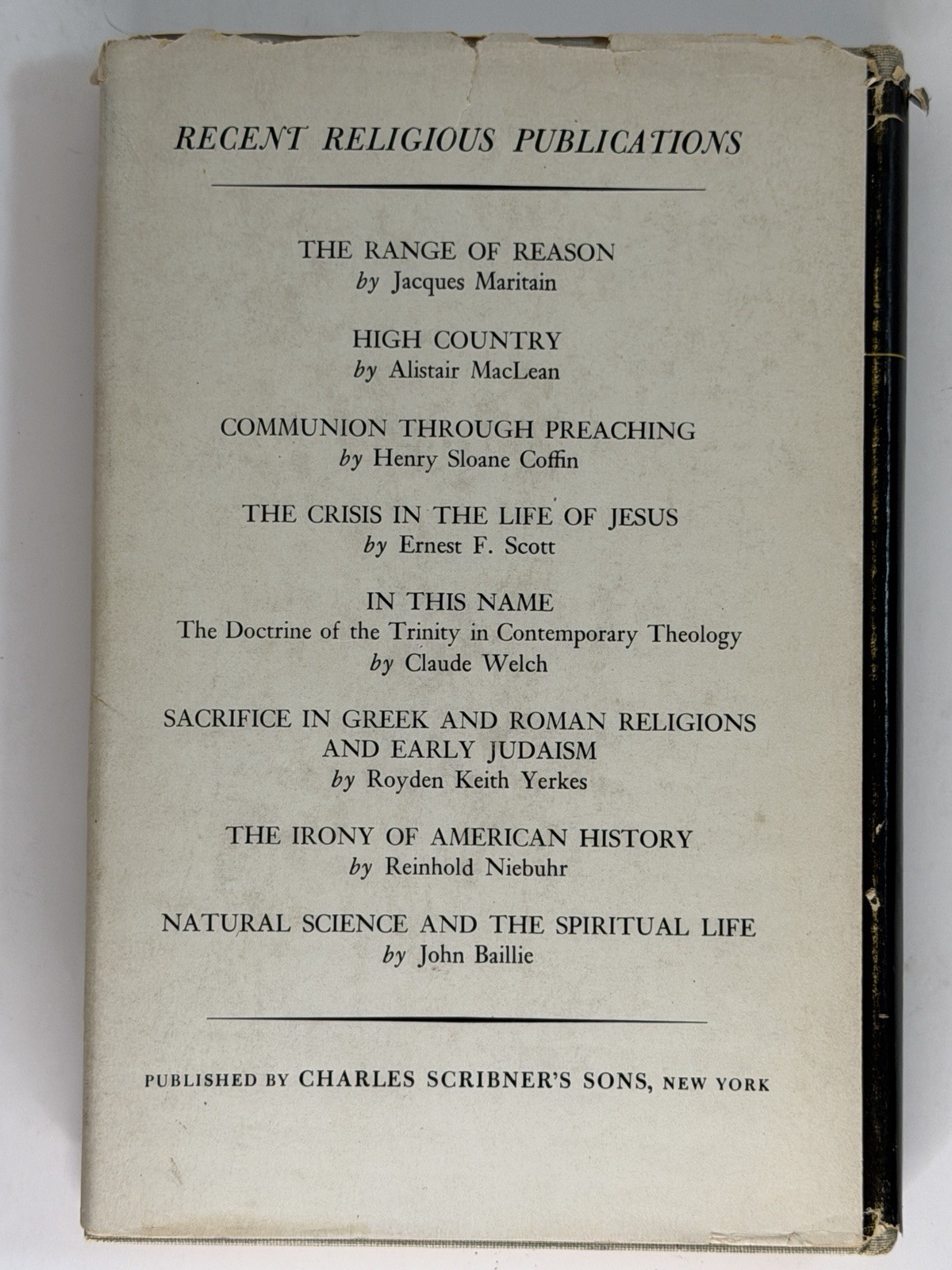 🧠 The Range of Reason: Jacques Maritain 1957 Scribner HC/DJ Philosophy Gem 📖