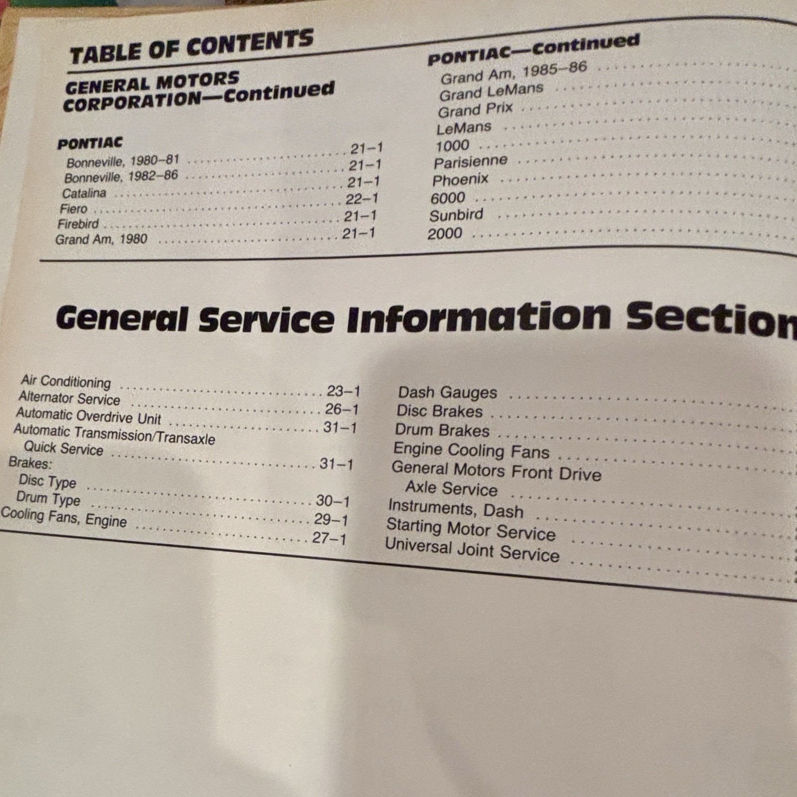 Motor Auto Repair Manual 1980-1986 49th Edition Vintage Car Repair Book