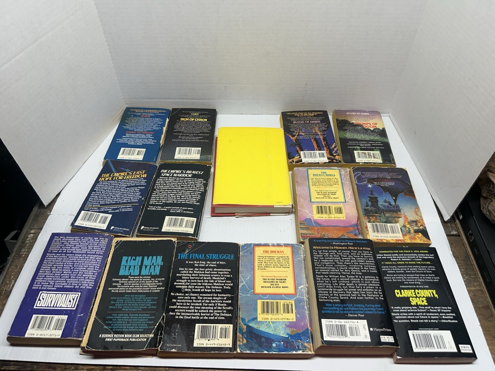 Lot of 15 random Scifi & Fantasy 1980s vintage Paperback books!