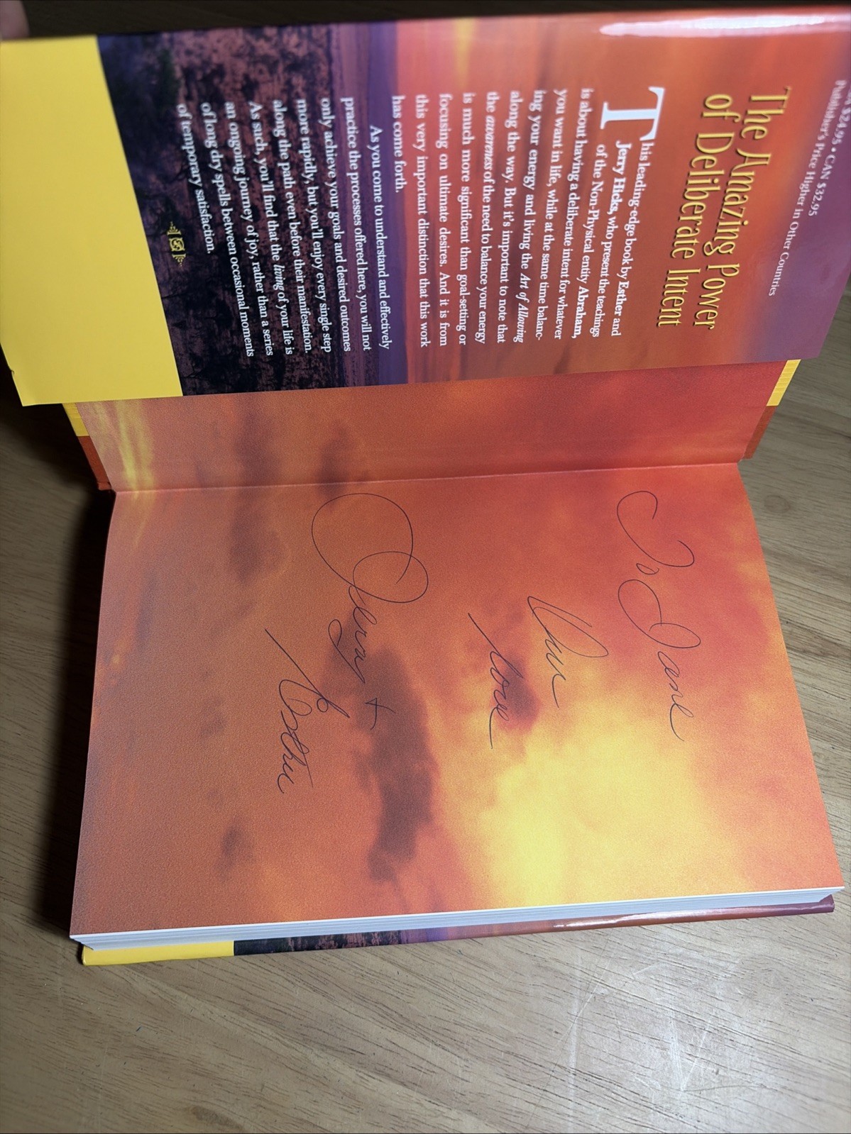 SIGNED Jerry Hicks Amazing Power of Deliberate Intent Esther Teachings Abraham