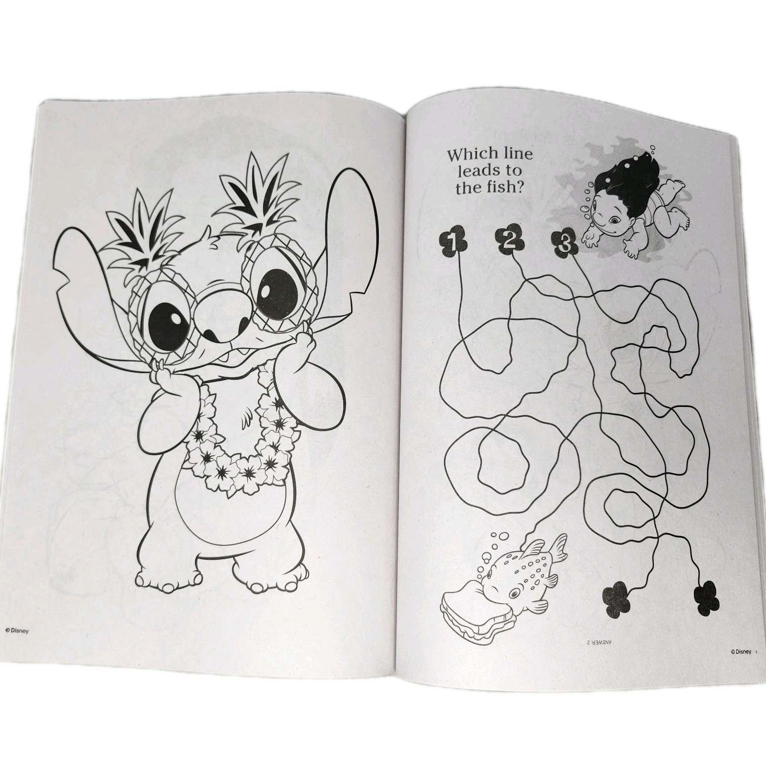 Set of 2 Disney Pixar Toy Story Buzz Lilo & Stitch Alien Color Coloring Book Lot