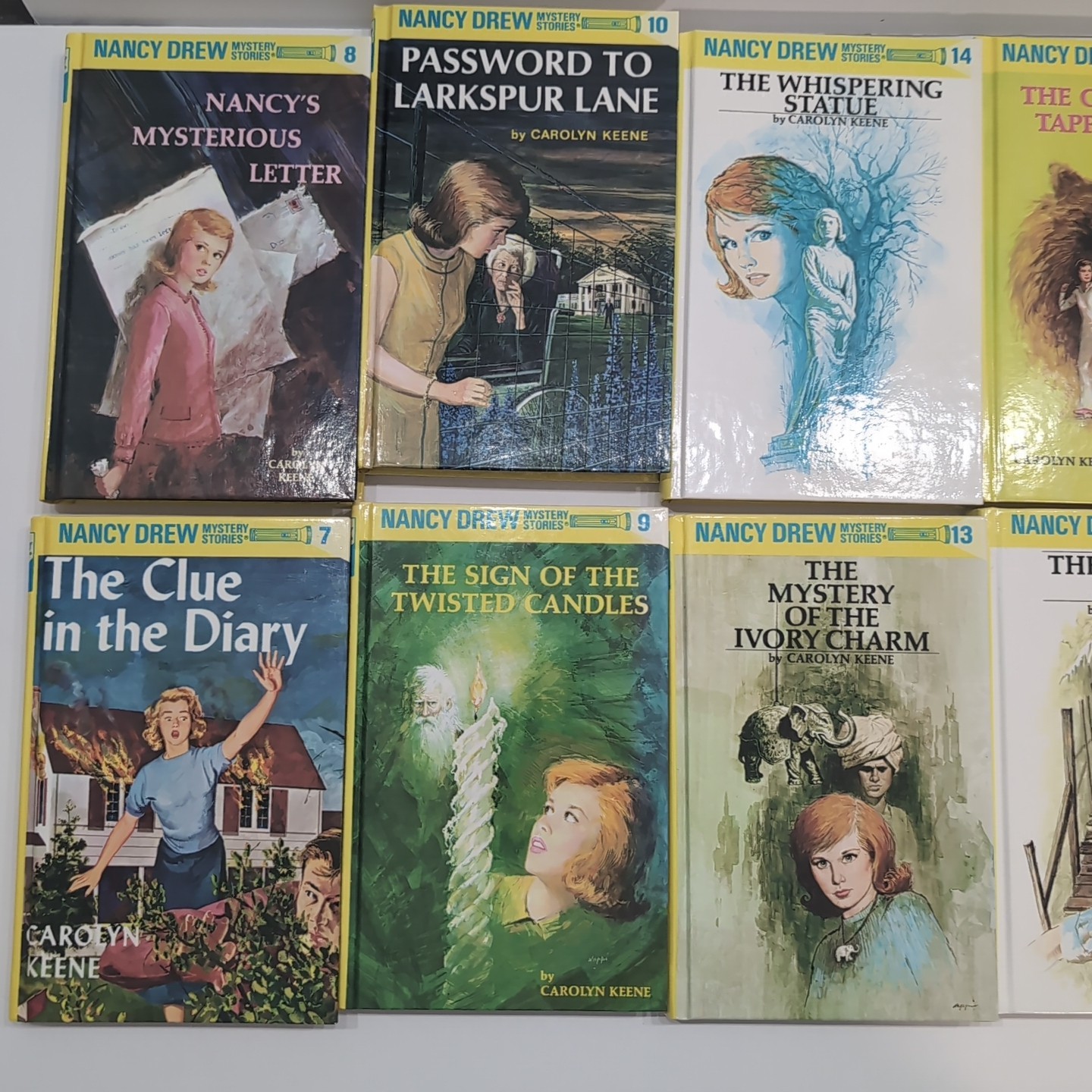 Lot of Nancy Drew Flashlight Series Books Carolyn Keene HARDCOVERS Lot Of 22 G+