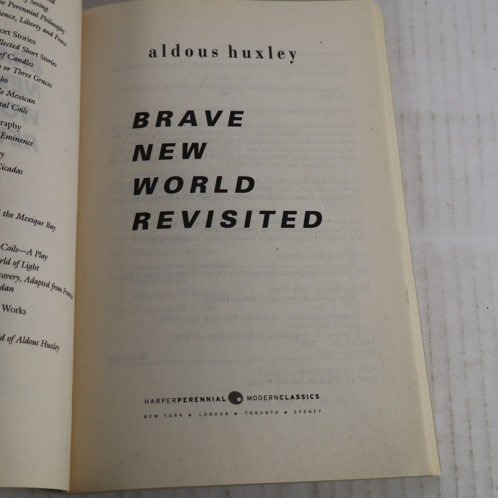 Brave New World Revisited – Paperback By Huxley, Aldous – GOOD