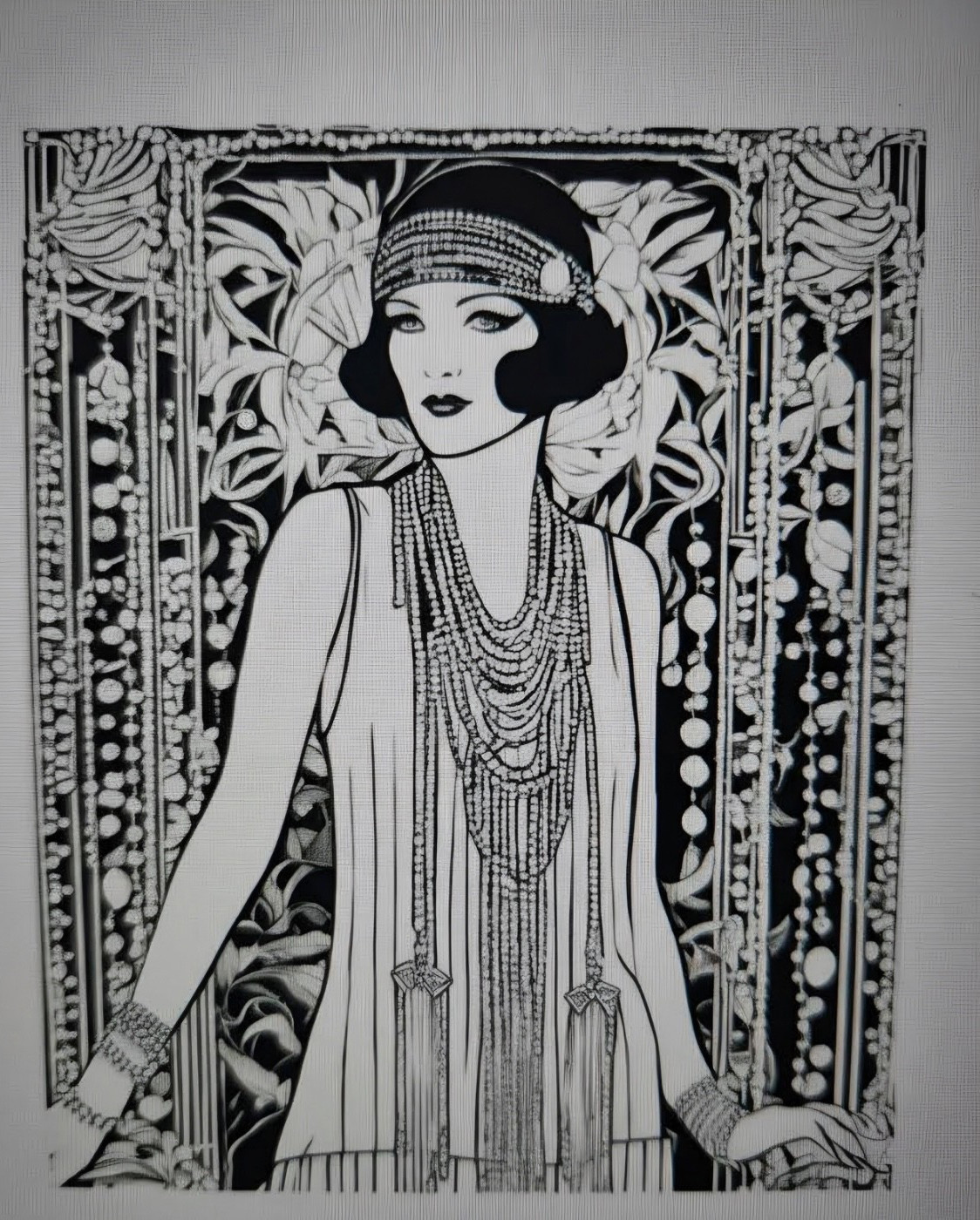 Timeless Elegance 1920s-1940s Fashion Coloring Book – 30 Pages Digital Download