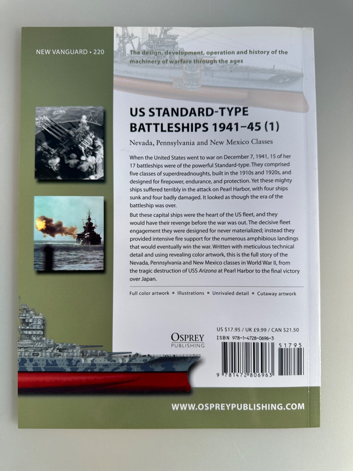 US Standard Type Battleships 1941-45 1 by Mark Stille Osprey Paperback