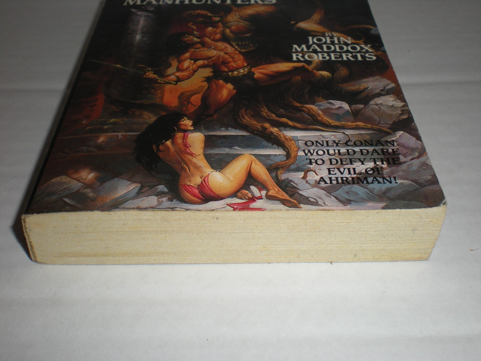 Conan and the Manhunters John Maddox Roberts Barbarian Fantasy Paperback 1994