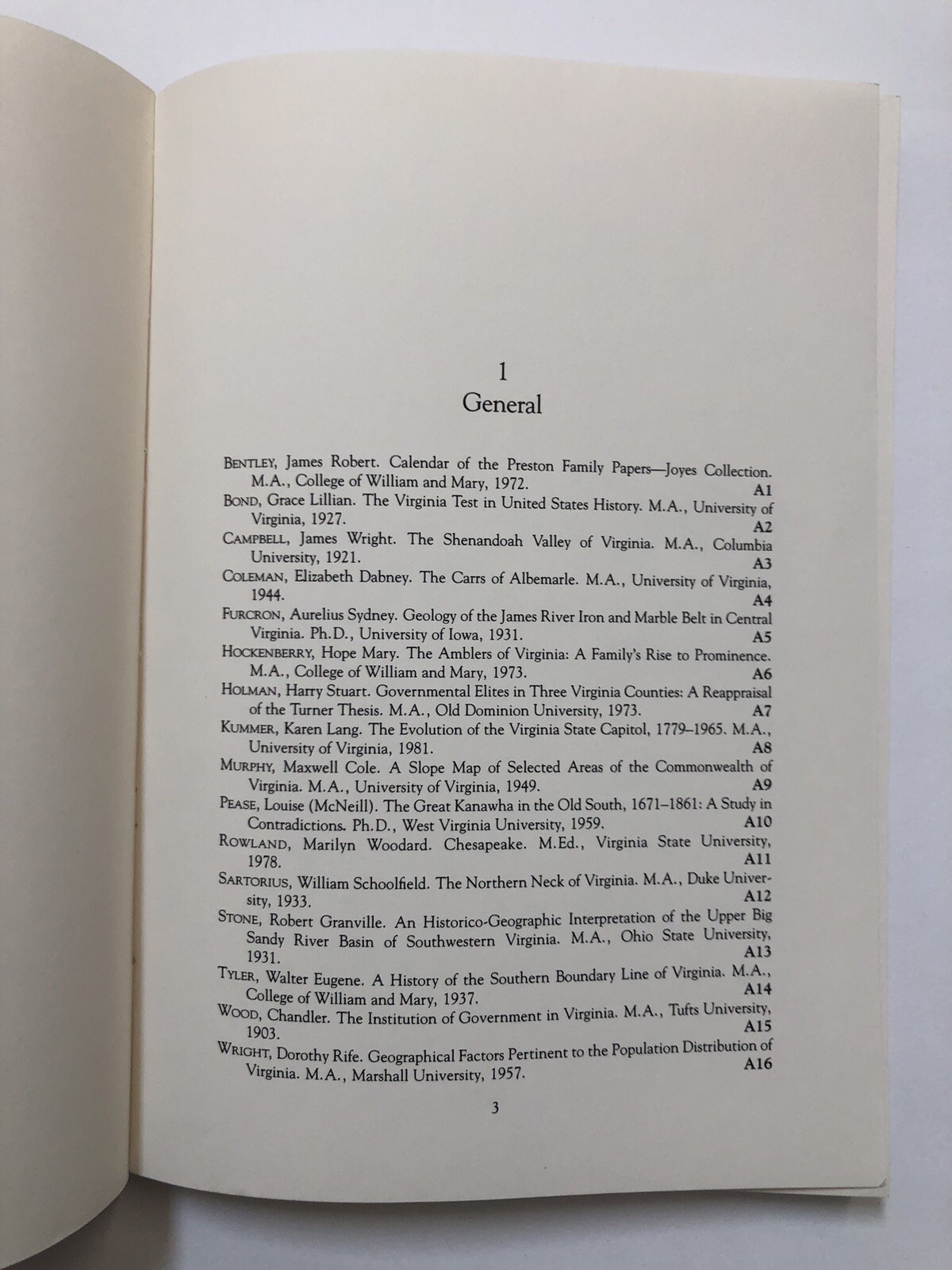 Theses and Dissertations on Virginia History: A Bibliography by Richard R….