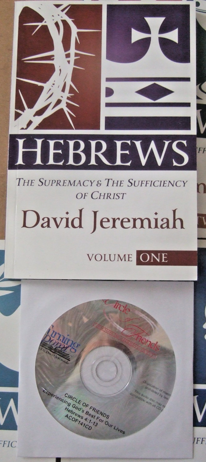 DR. DAVID JEREMIAH STUDY GUIDES HEBREWS SUPREMACY & SUFFICIENCY VOLUMES 1-4+