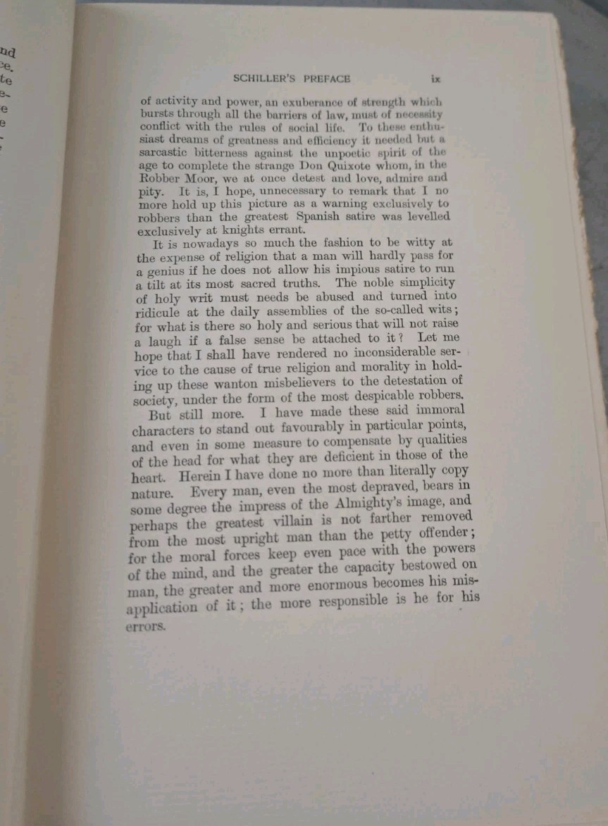 1902 The Robbers by Friedrich Schiller Luxury Edition #15 of 1,000