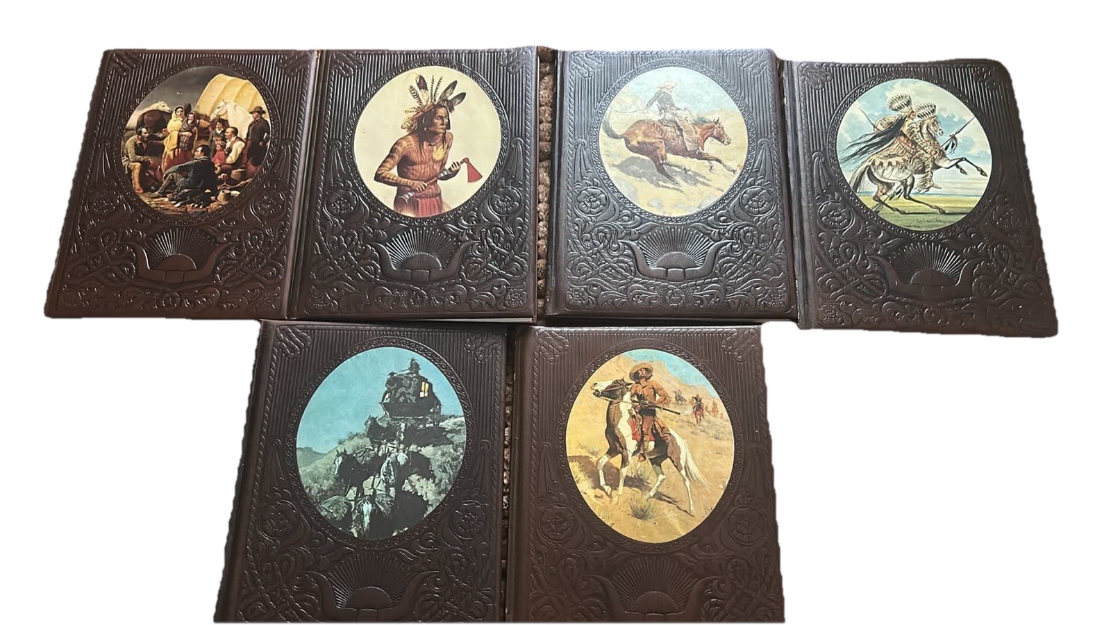 Lot Of 6 Vintage The Old West Series Time Life Books And Old West Poster