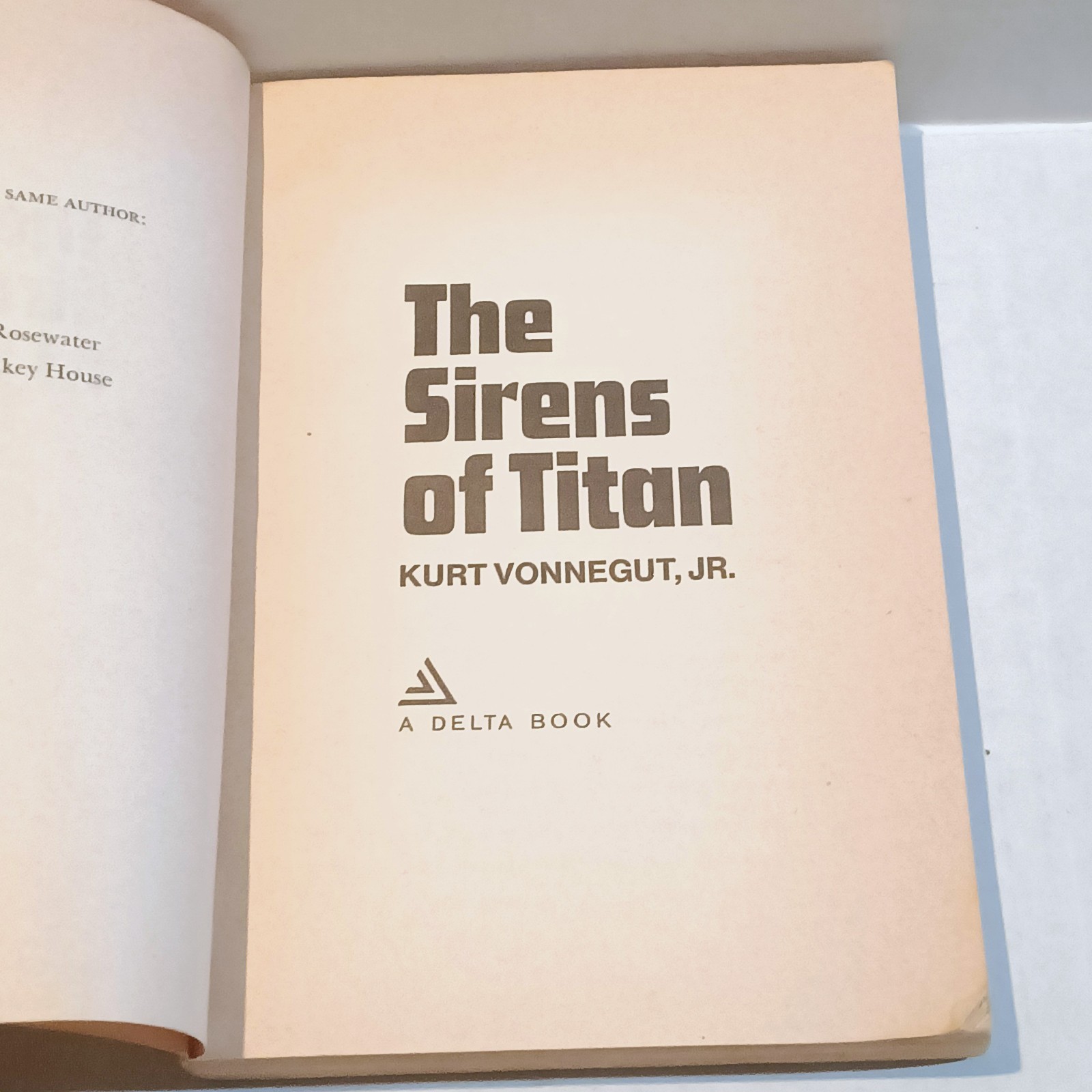 The Sirens of Titan-Kurt Vonnegut Jr-Dell Publishing-2nd Printing-1959-Soft Cove