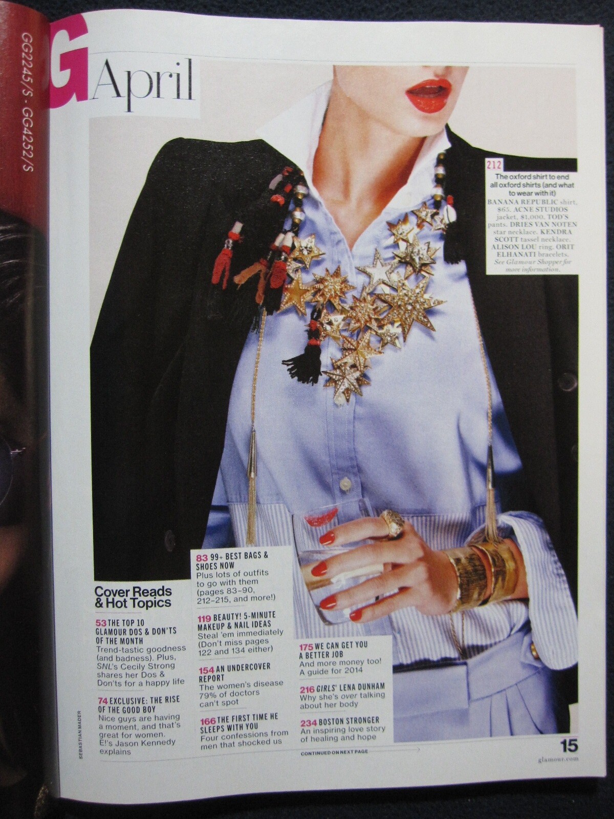 Glamour Magazine April 2014 Lena Dunham