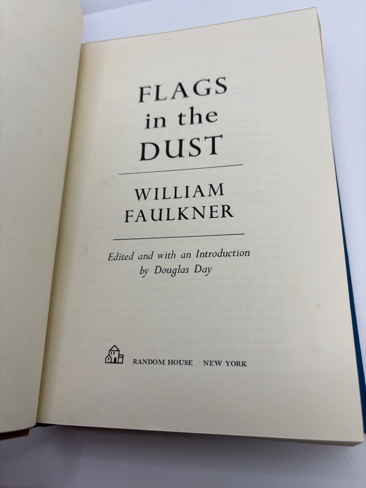 Flags In The Dust • Complete Text | William Faulkner | 1973 • 1st Edition HCDJ