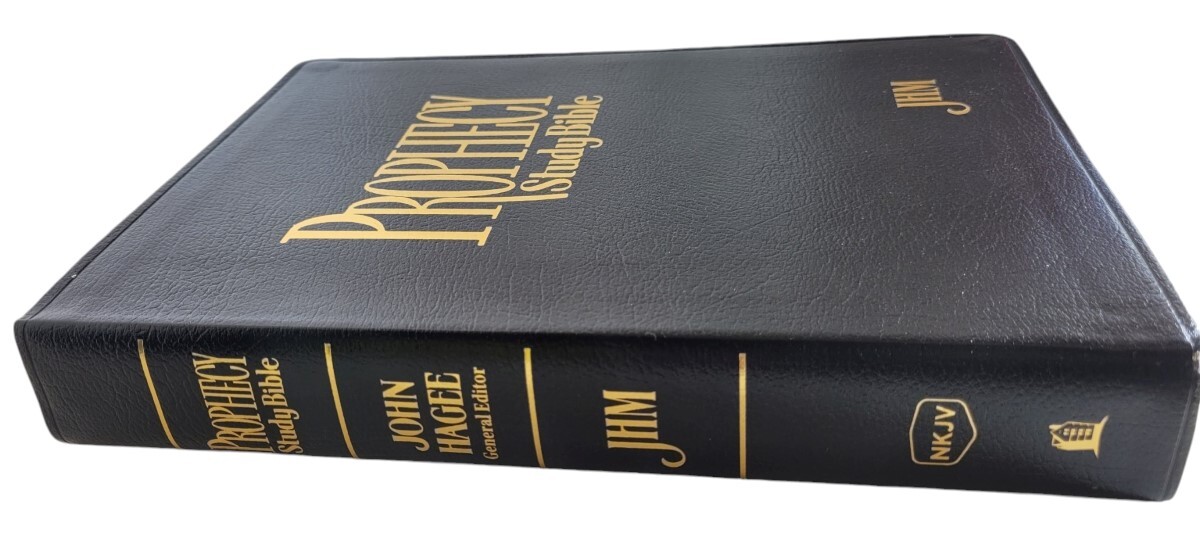 Prophecy Study Bible NKJV Black Bonded Leather JOHN HAGEE 071802981X