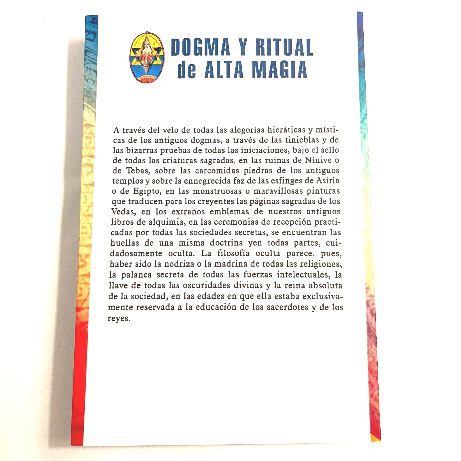 Dogma y Ritual de Alta Magia Libro by Eliphas Levi – Spanish C66