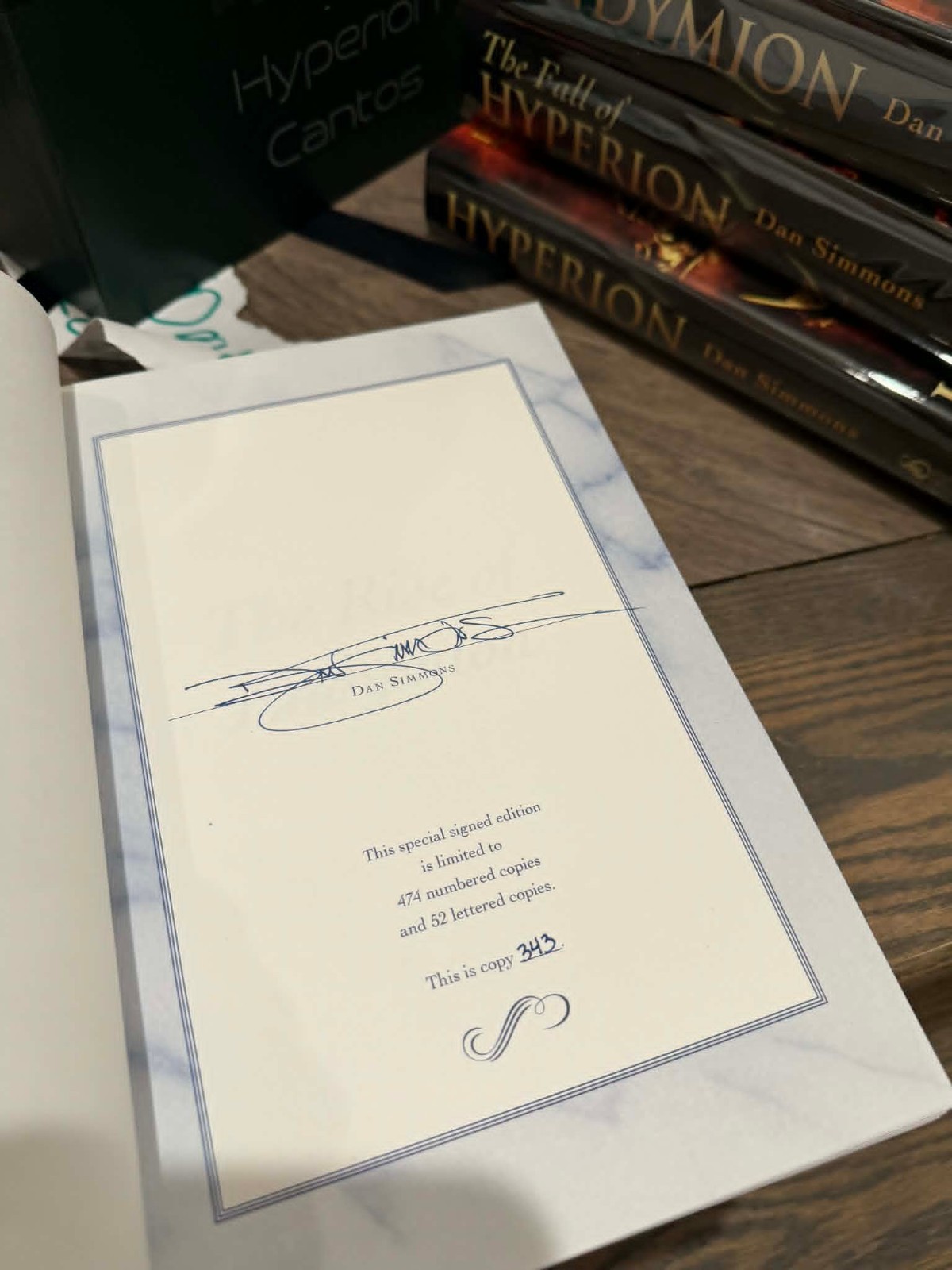 Hyperion Cantos FULL SET Subterranean Press Dan Simmons Signed Limited