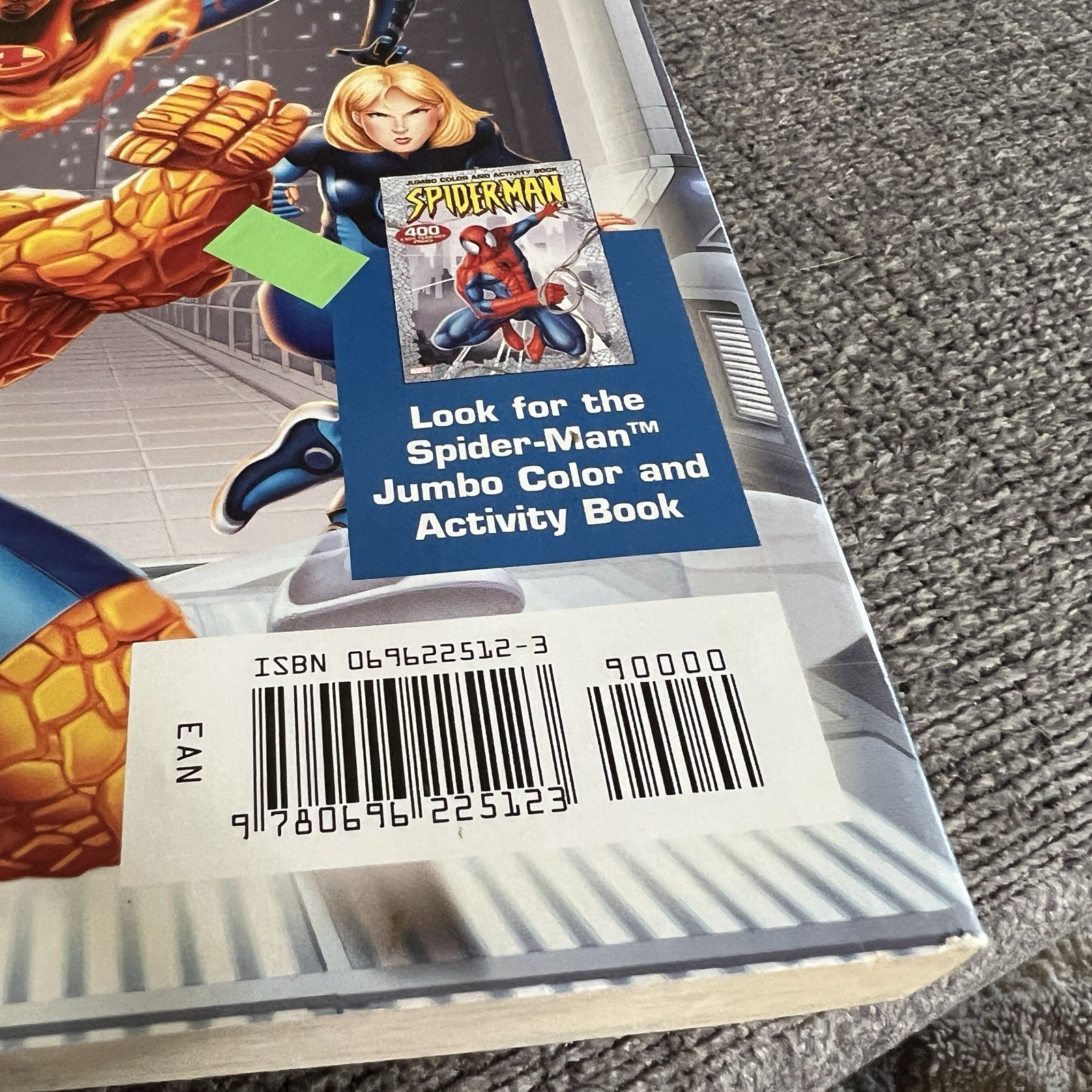 Jumbo Coloring Book Marvel Fantastic Four 2005 400 Pages Activity VTG