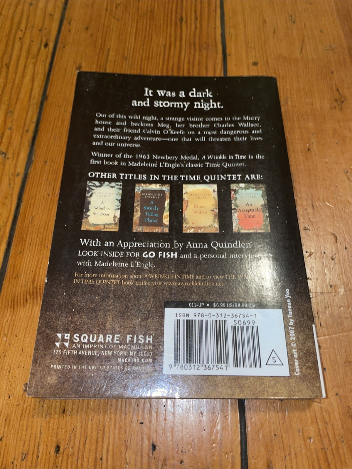 A Wrinkle In Time by Madaleine L’Engle (2007 Square Fish Trade Paperback)