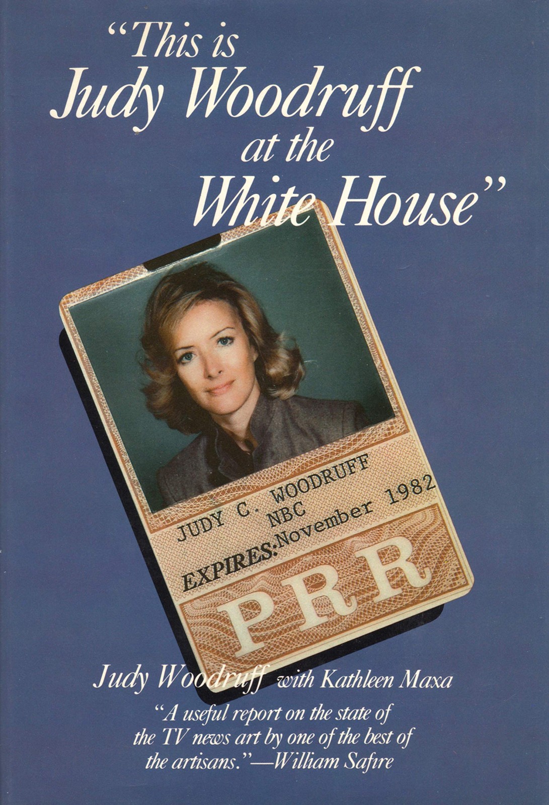 This Is Judy Woodruff at the White House