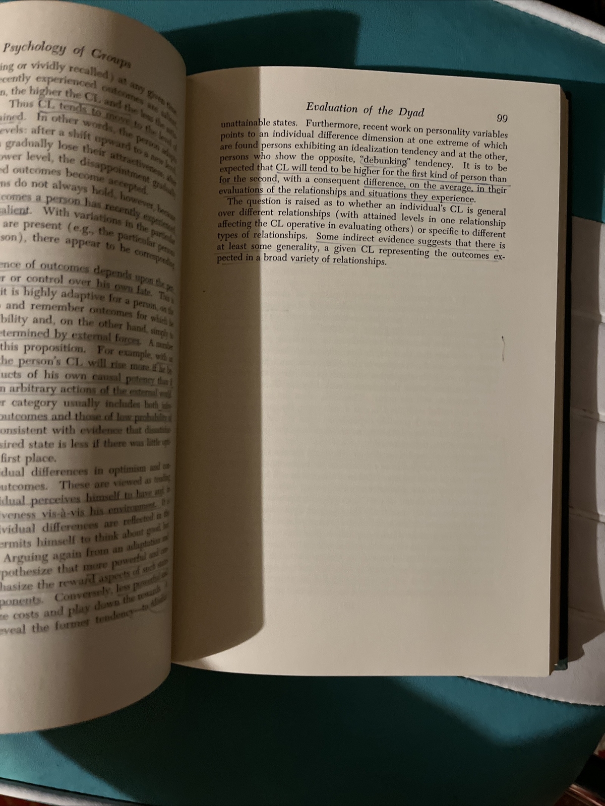 SOCIAL PSYCHOLOGY OF GROUPS By John W. Thibaut & Harold H. Kelley RARE 2nd print