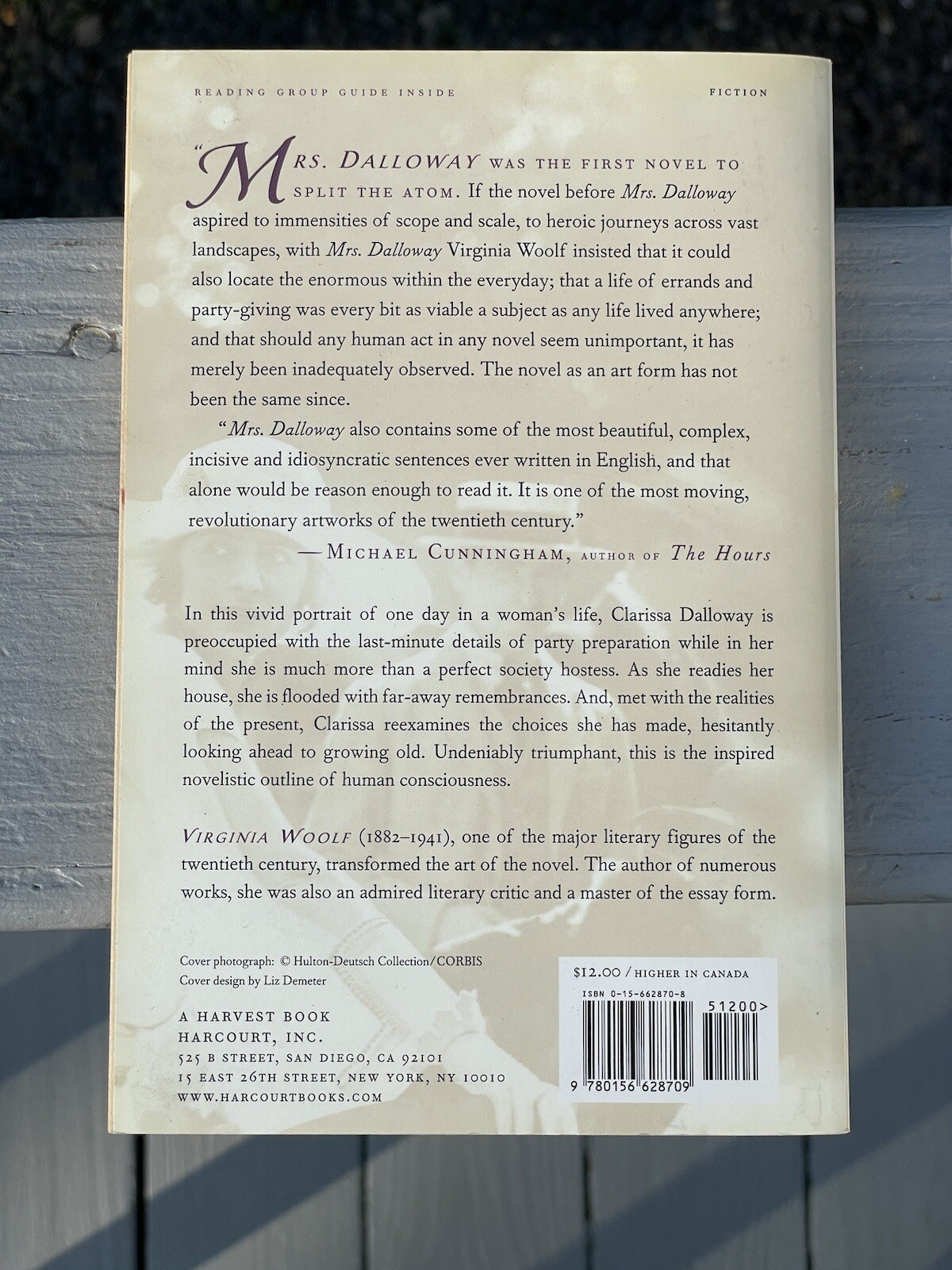 Mrs. Dalloway Virginia Woolf Paperback Novel Book 20th C. Author