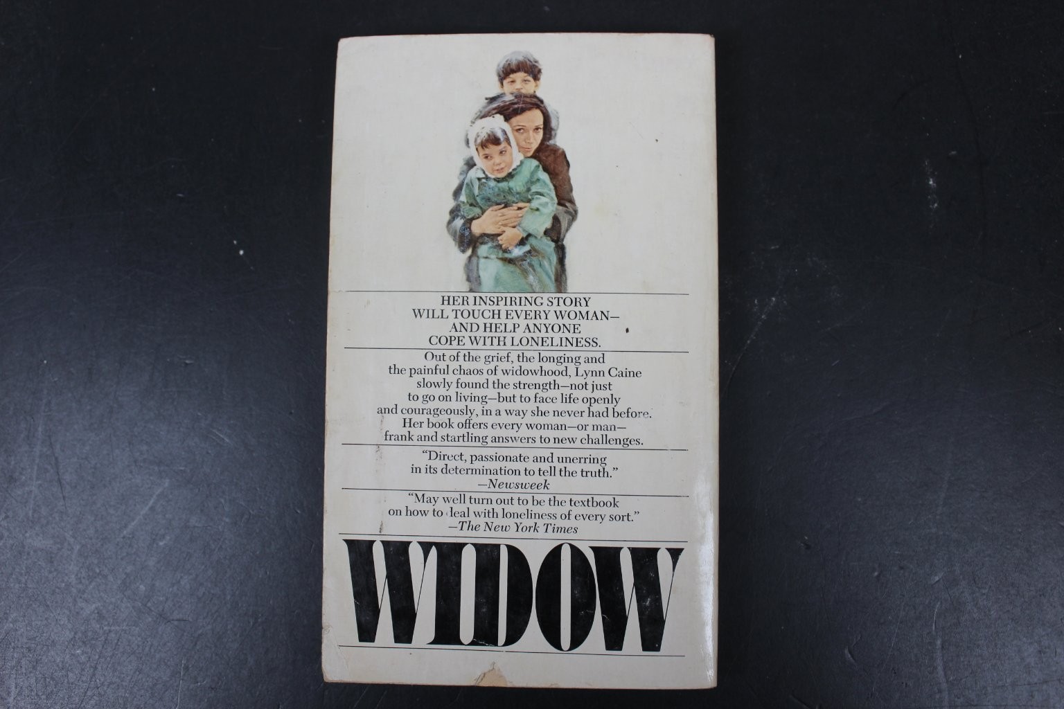 Widow Lynn Caine 1977 Bantam Edition First Printing Memoir Grief Self-Help PB