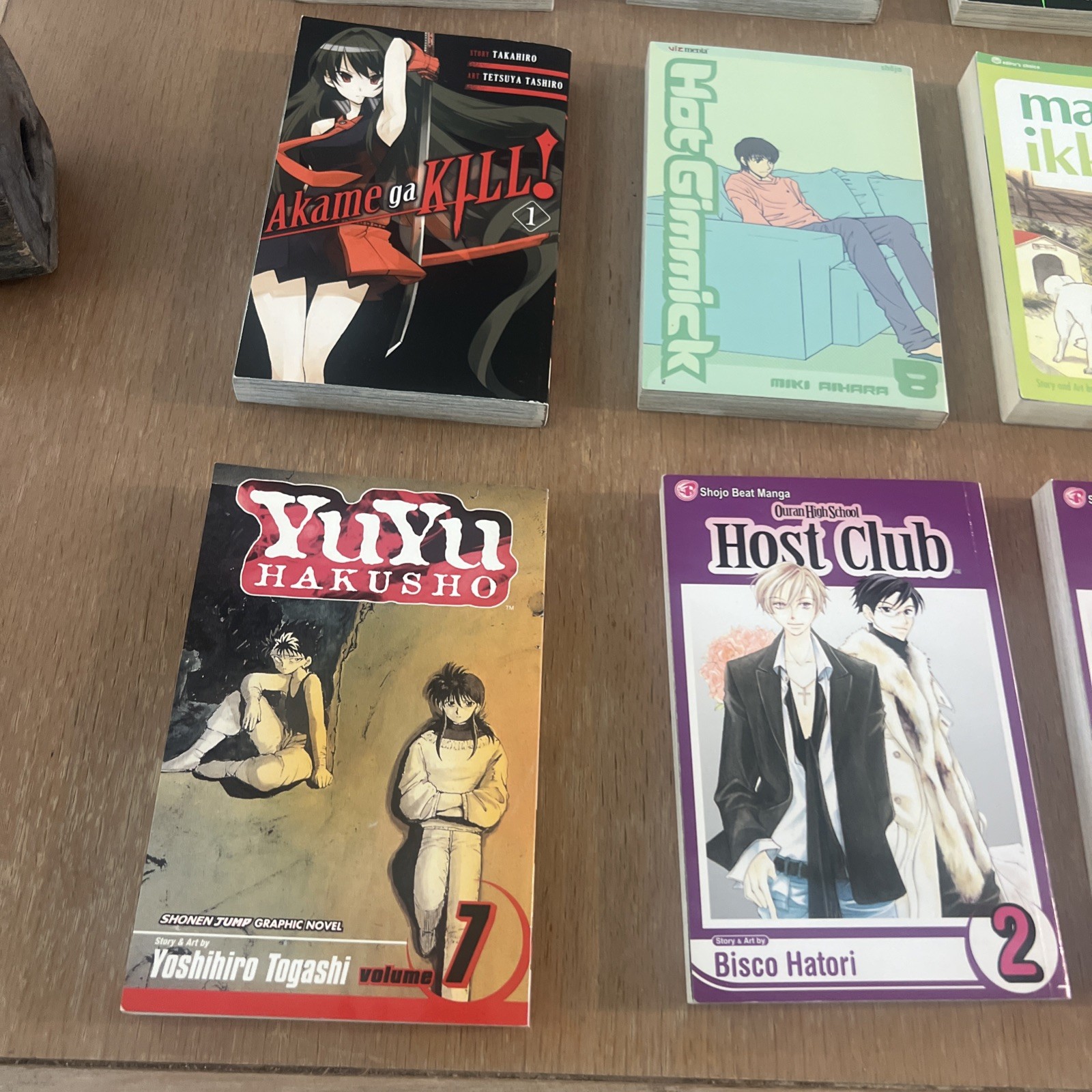 Lot Of 12 Various Manga Black & White Illustrated Graphic Novels Paperback Books