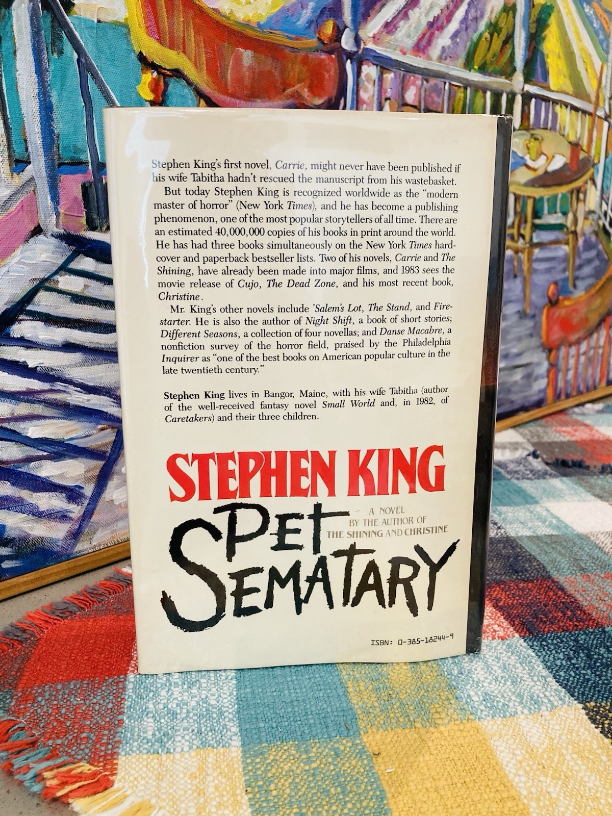 SUPER NICE!!! Stephen King Pet Sematary TRUE 1st Edition (Y38) $15.95 DOUBLEDAY