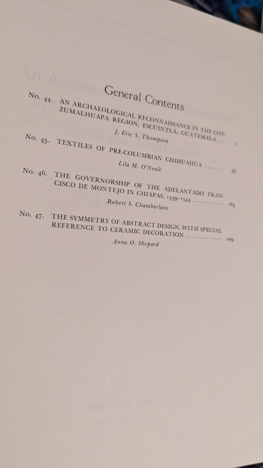 10 Vols Contributions 2 American Anthropology & History; CARNEGIE Institution Wa