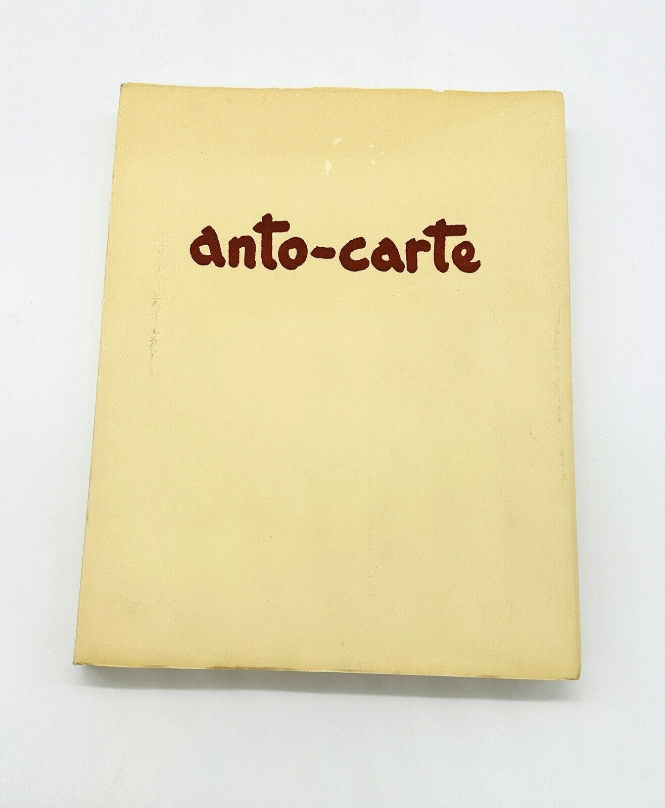 Anto-Carte Book By Albert Guislain 1949 Editions Leon Eeckman Bruxelles 72 pages