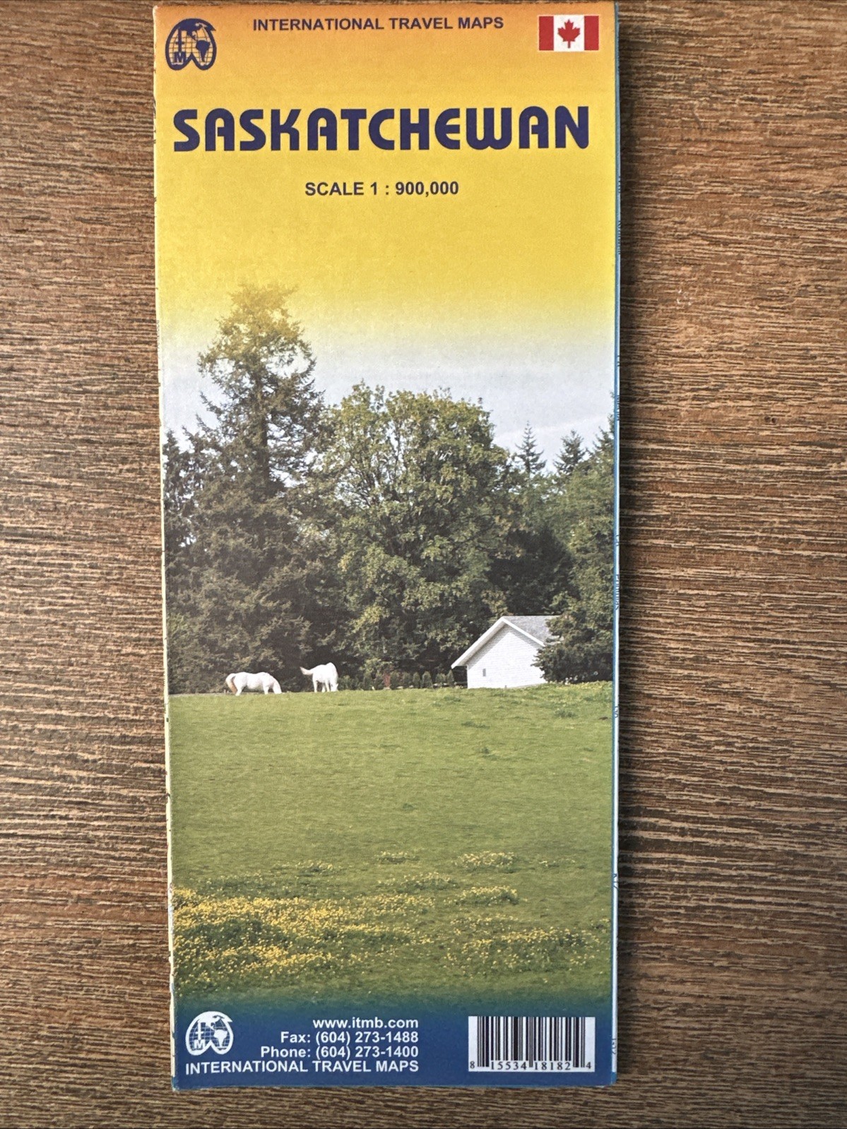 Saskatchewan Travel Reference Map : 1:900,000 by ITMB Canada (2009, Sheet…