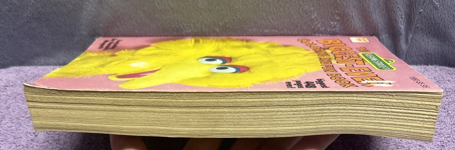 1979 The Biggest-Ever Coloring And Fun Book Vintage Sesame Street Coloring Book