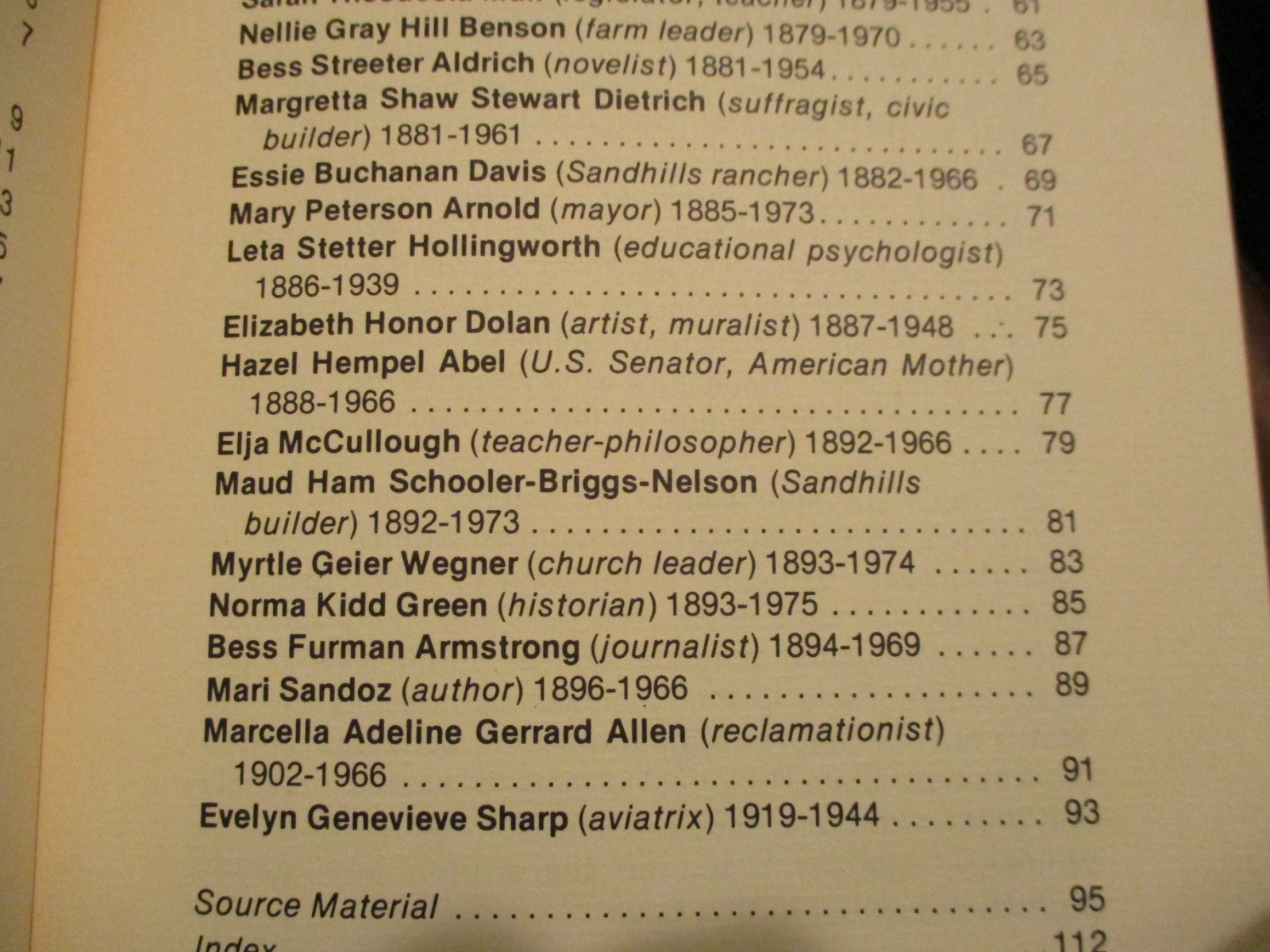 book Women of Nebraska Hall of Fame by Peggy Kelley 1976 Nebr History 112 pages