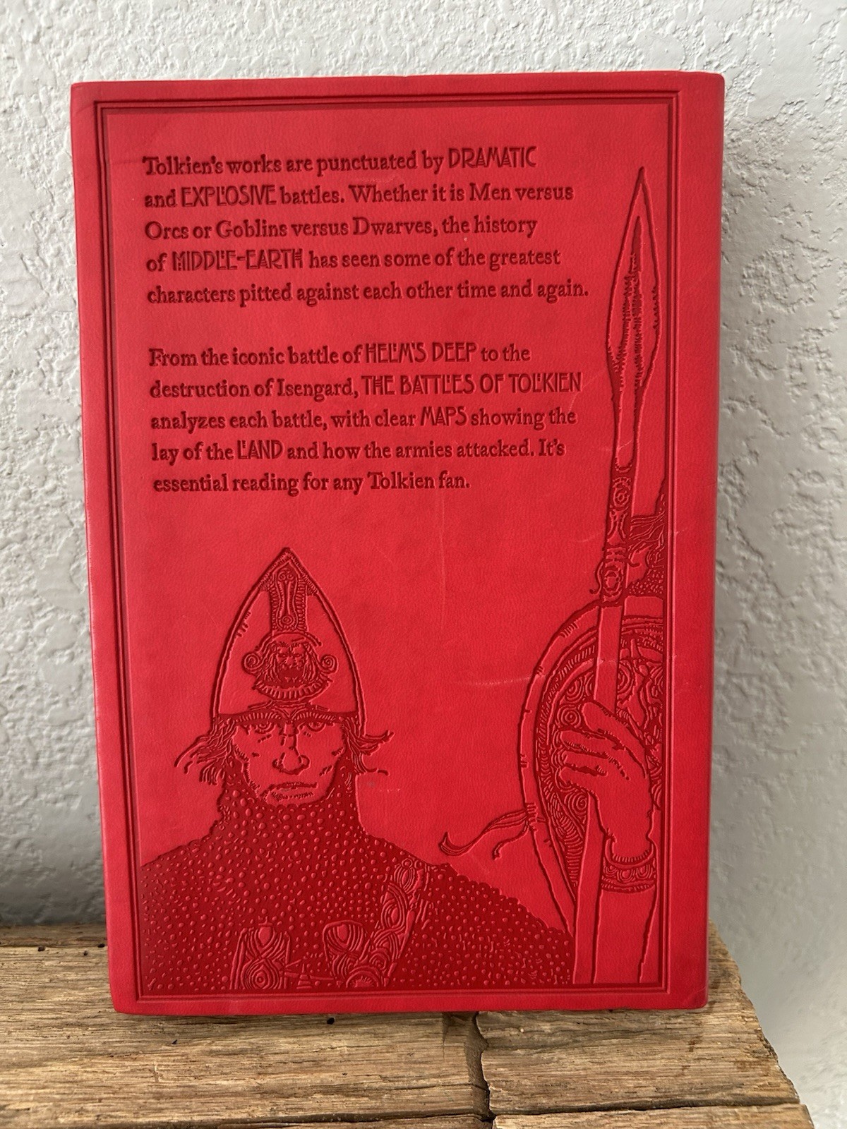 THE BATTLES OF TOLKIEN David Day Illustrated Flexi Bound Faux Leather Book