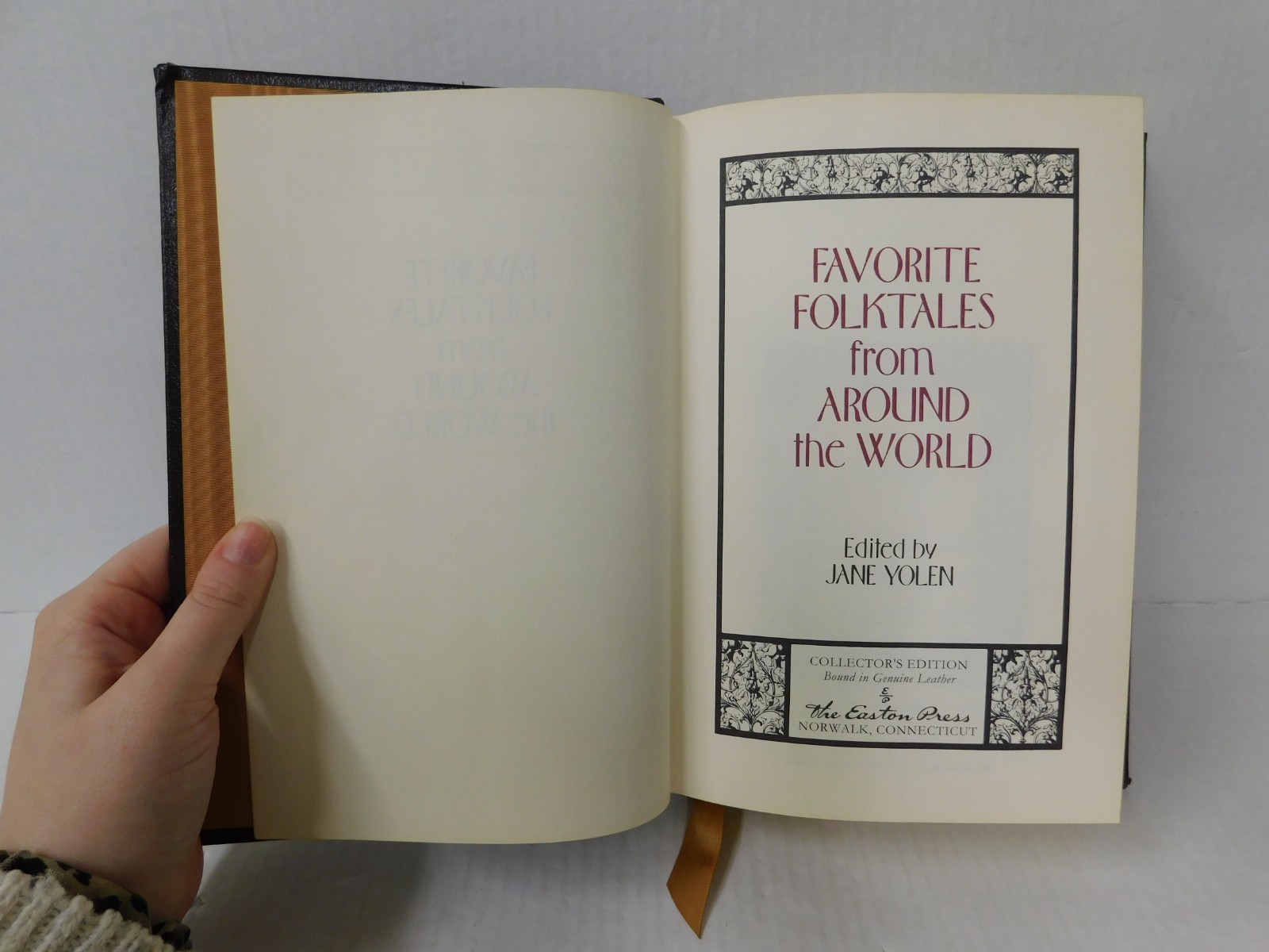 Favorite Folktales From Around the World Edited by Jane Yolen 1986 Easton Press
