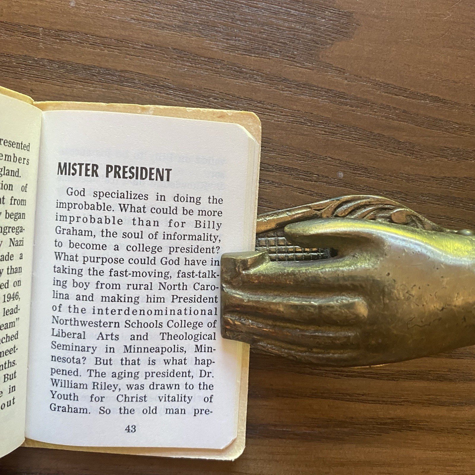 Billy Graham Miniature Book 1968 Charles Keysor 3 x 2 Softcover Christian