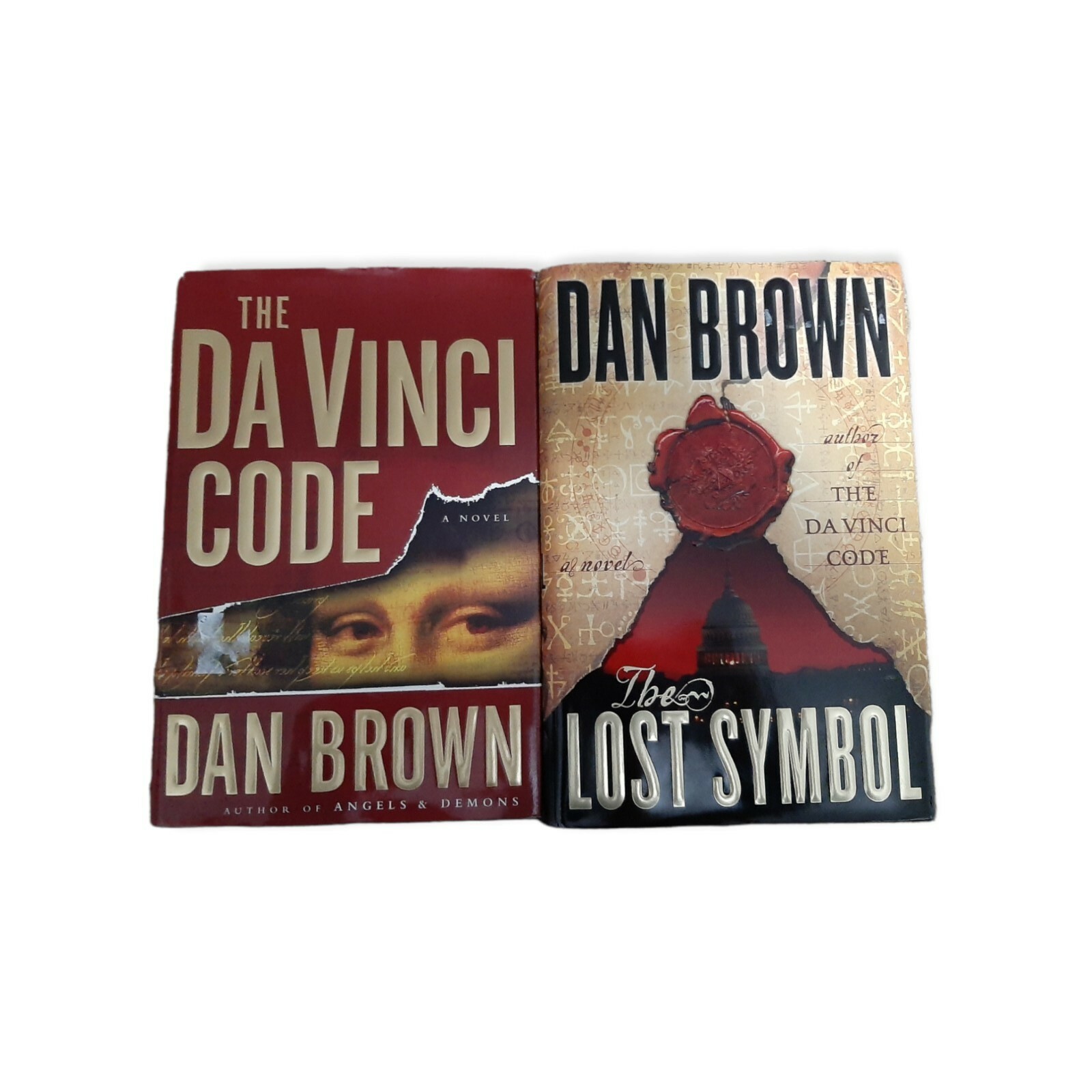 Dan Brown X3 Novels: The Davinci Code/ Lost Symbol/Angel + Demons Pre-Owned
