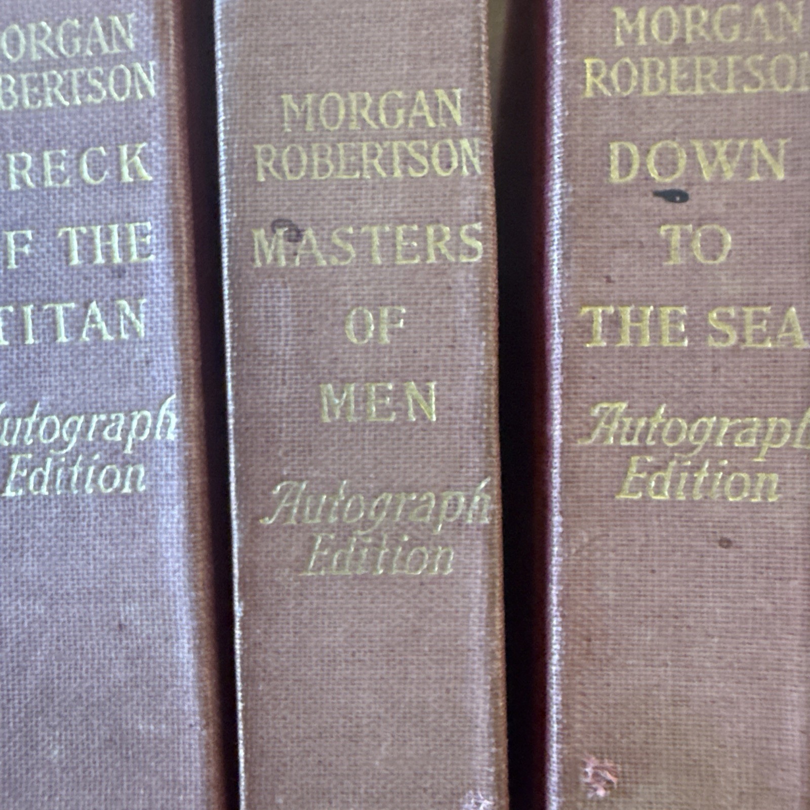 morgan robertson Book lot vintage late 1800’s early 1900’s