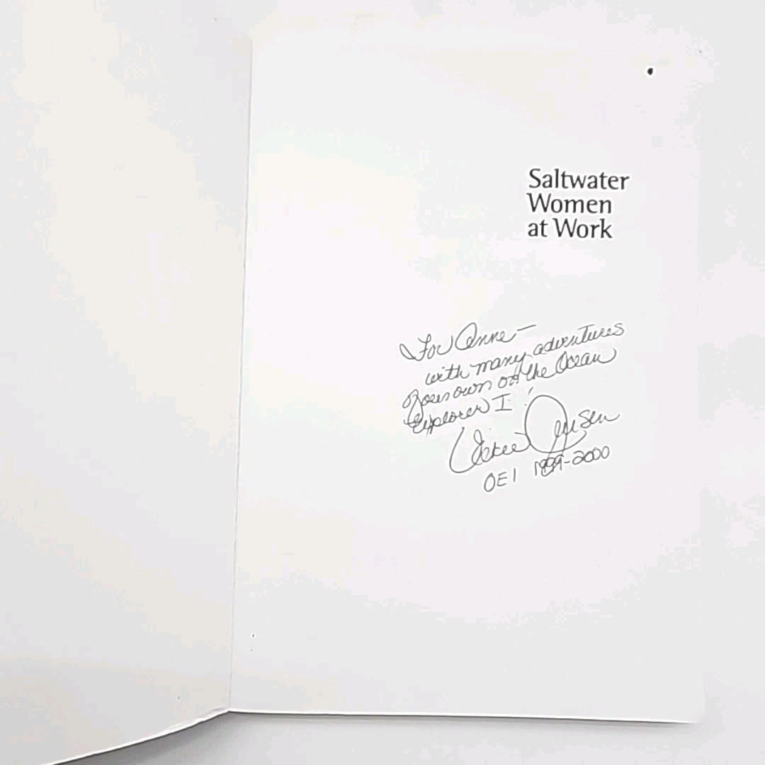 Saltwater Women at Work by Vickie Jensen SIGNED 1ST EDITION Paperback 1995 Book