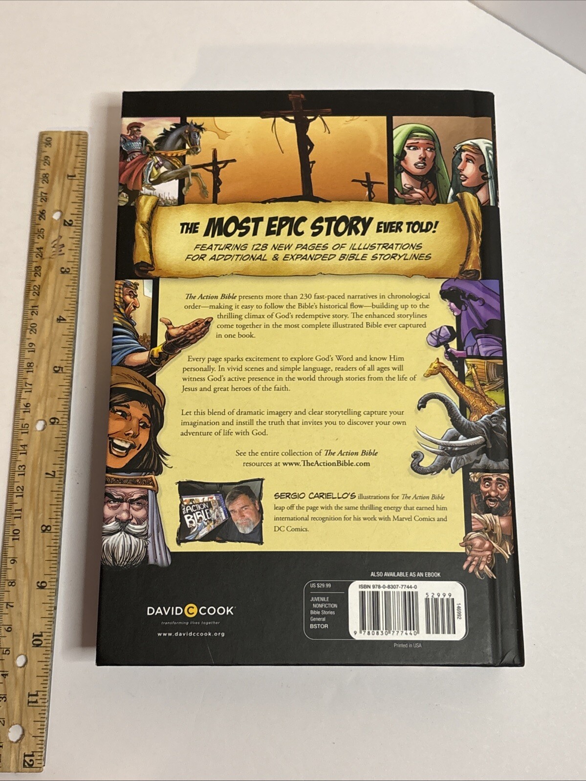 The Action Bible: God’s Redemptive Story by Sergio Cariello Hardcover
