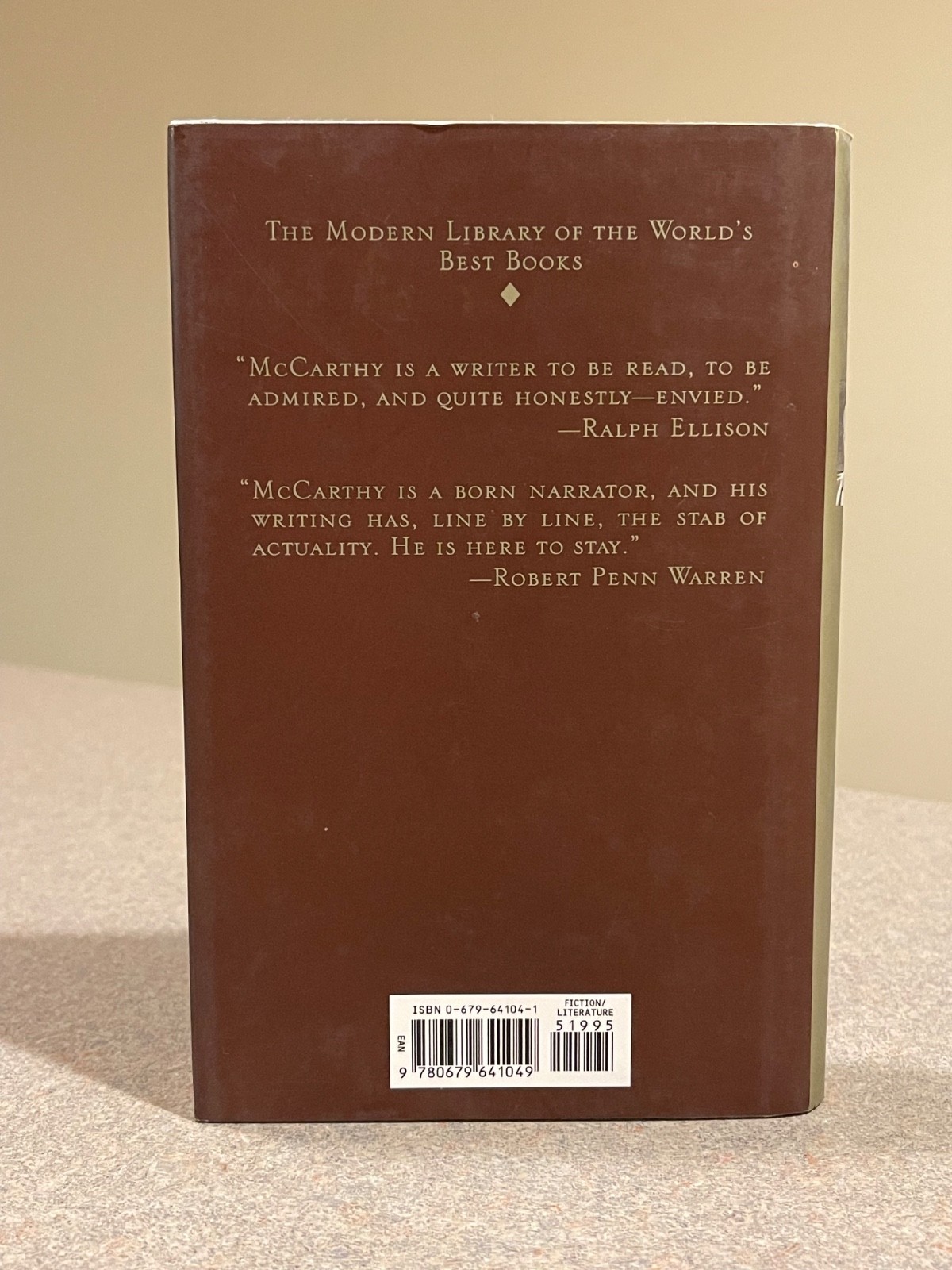 Blood Meridian by Cormac McCarthy (Modern Library Edition 1st Printing HC) RARE!