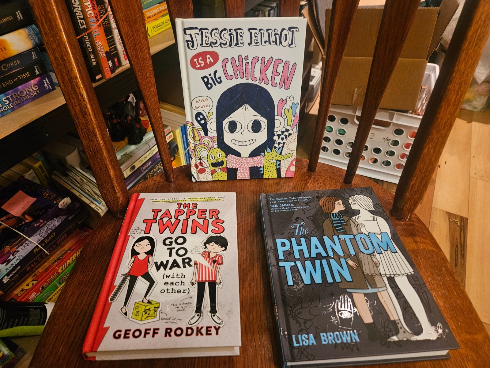 Mixed Lot of 3 Youth Hardcover Books -NEW Tapper Twins,Phantom Twin Big Chicken