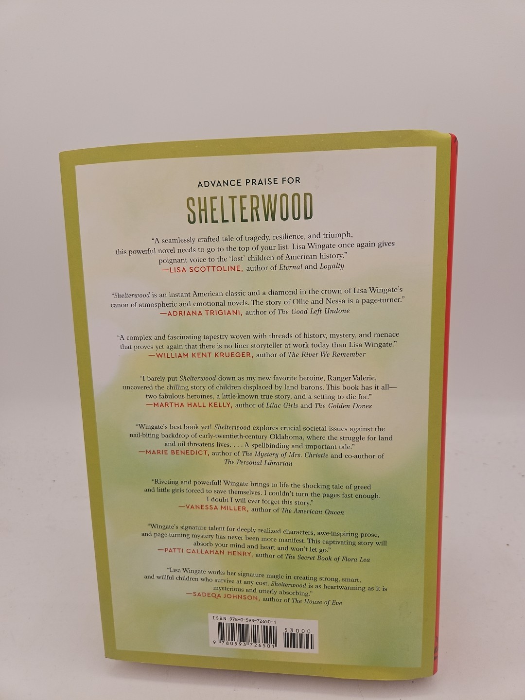Shelterwood By Lisa Wingate HC DJ Like New Condition 1st Edition K3