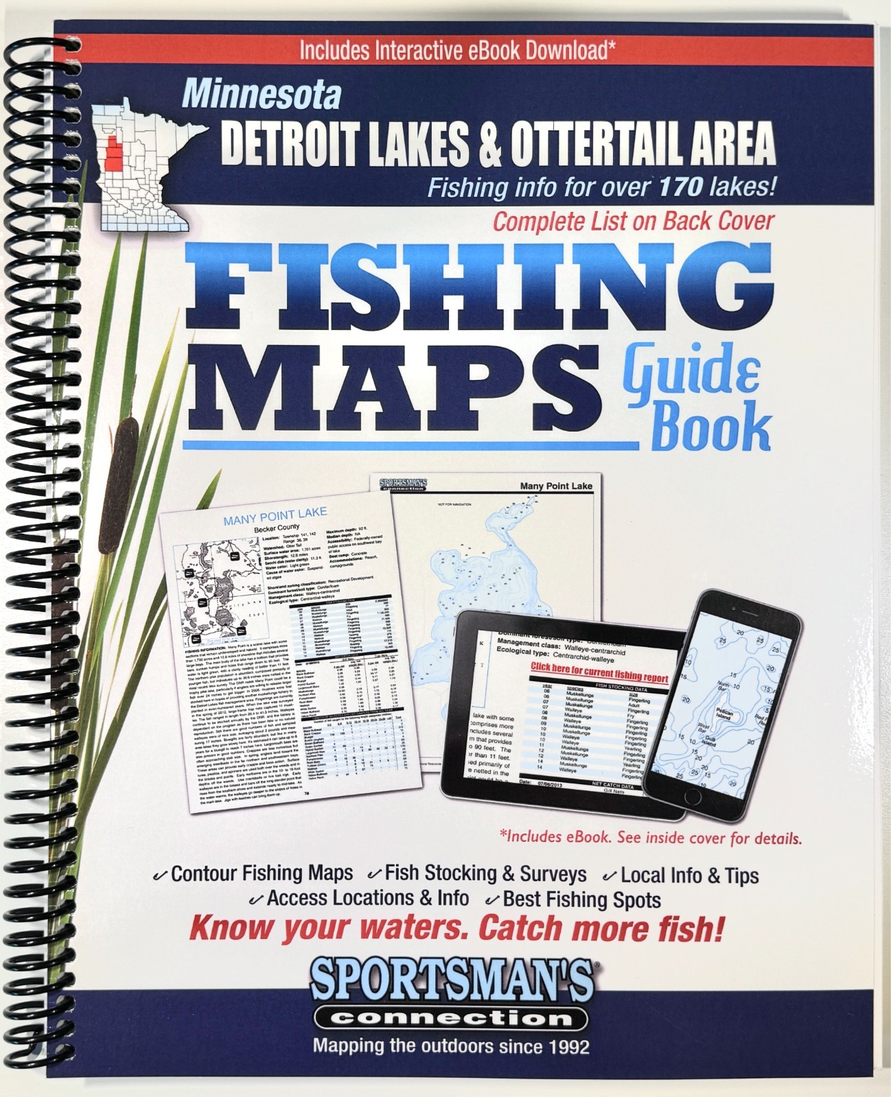 Detroit Lakes & Ottertail Area Fishing Maps Guidebook