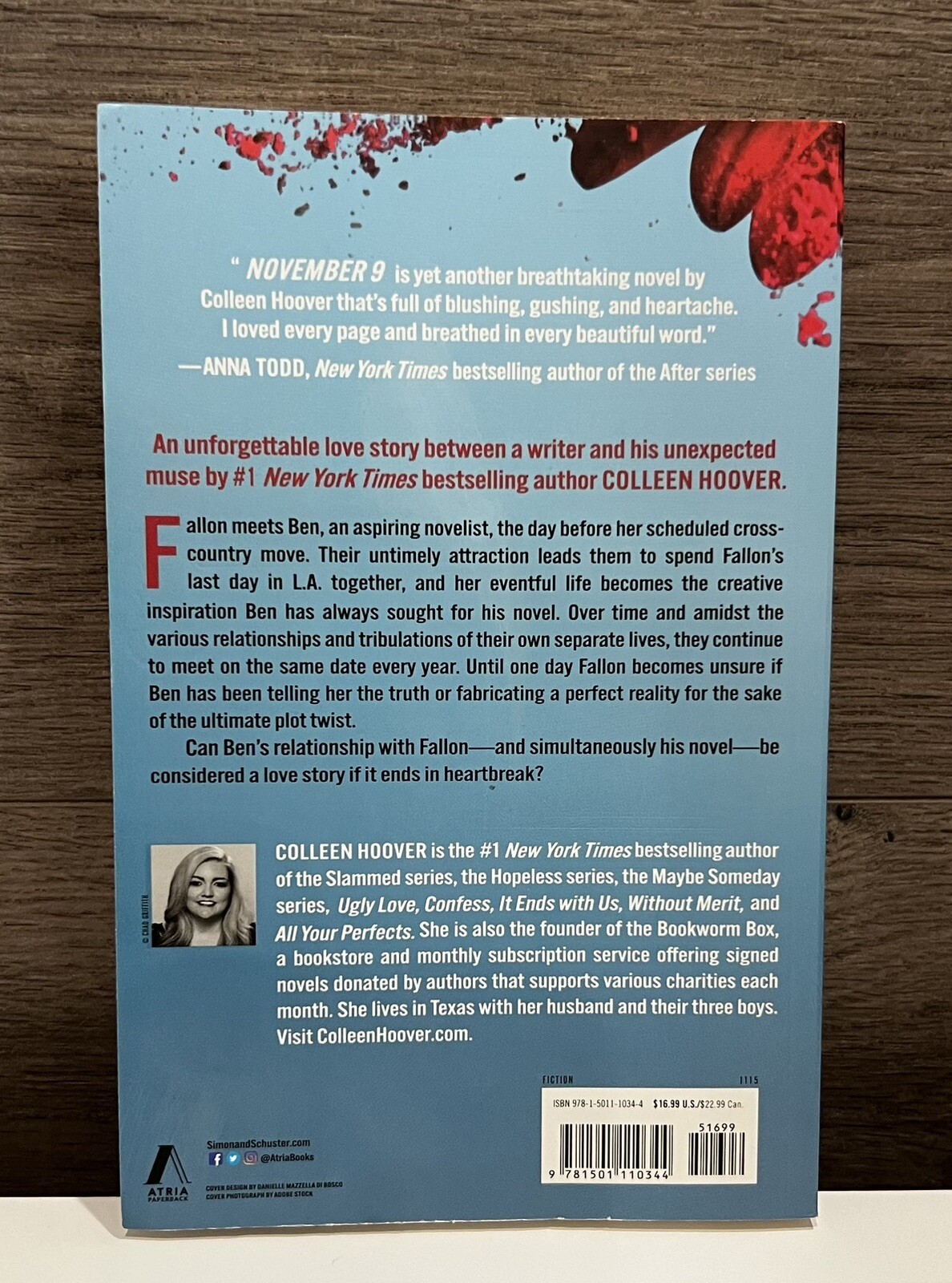 November 9: A Novel Paperback by Hoover Colleen (Love Story)